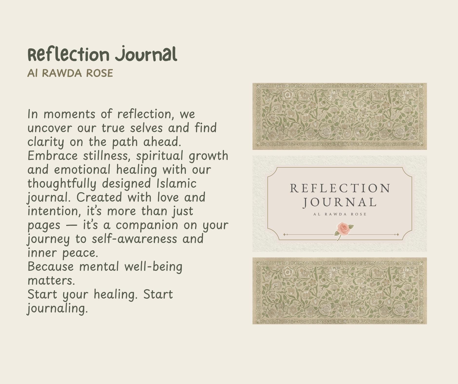 Islamic Reflection Journal | Mindfulness | Gratitude | Interactive Faith Planner | Muslim Women | Healing | Emotional Check-In & Self-Care - image 4