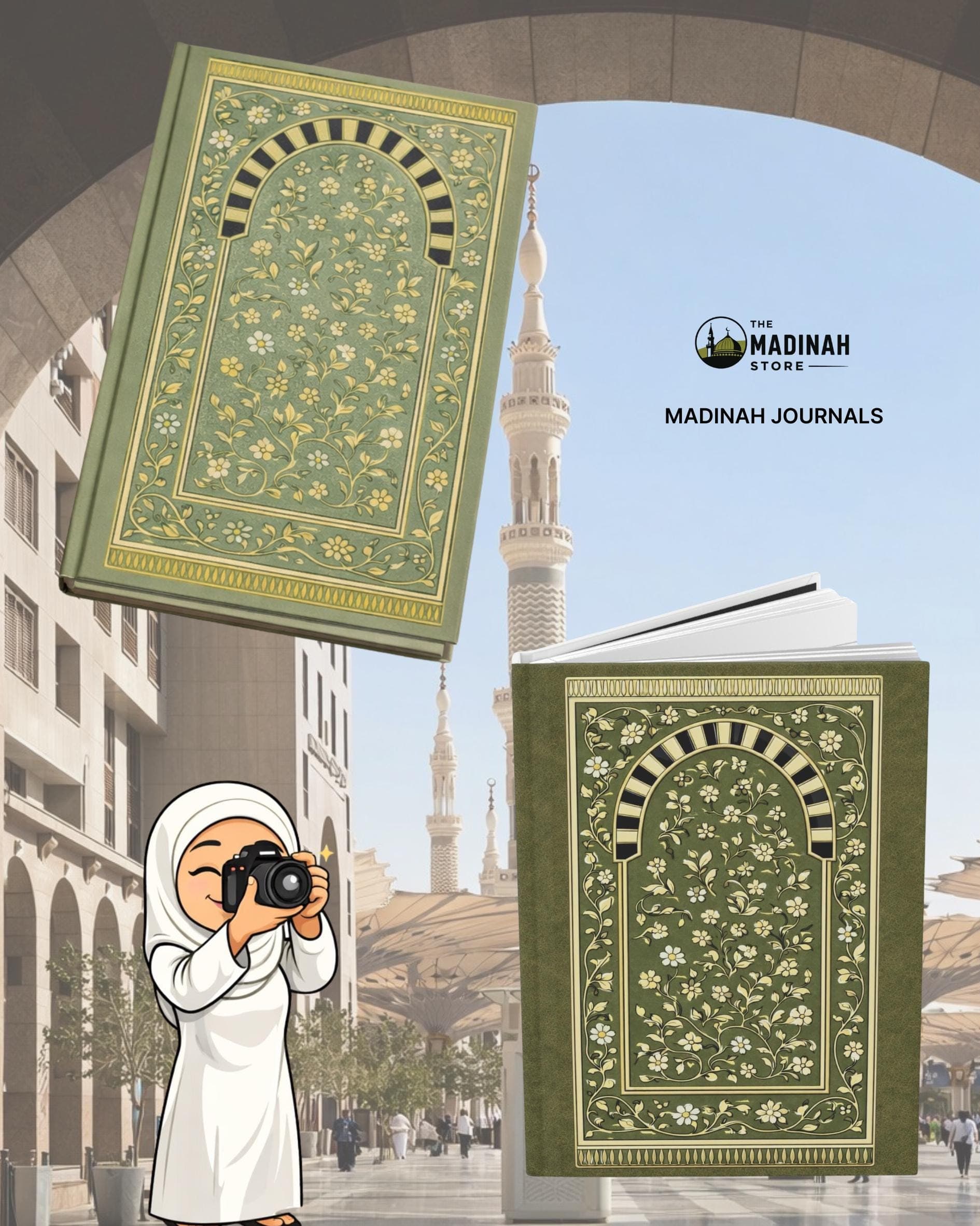 Madinah Rawda Sage Green Journal | Islamic Reflection Notebook - image 3