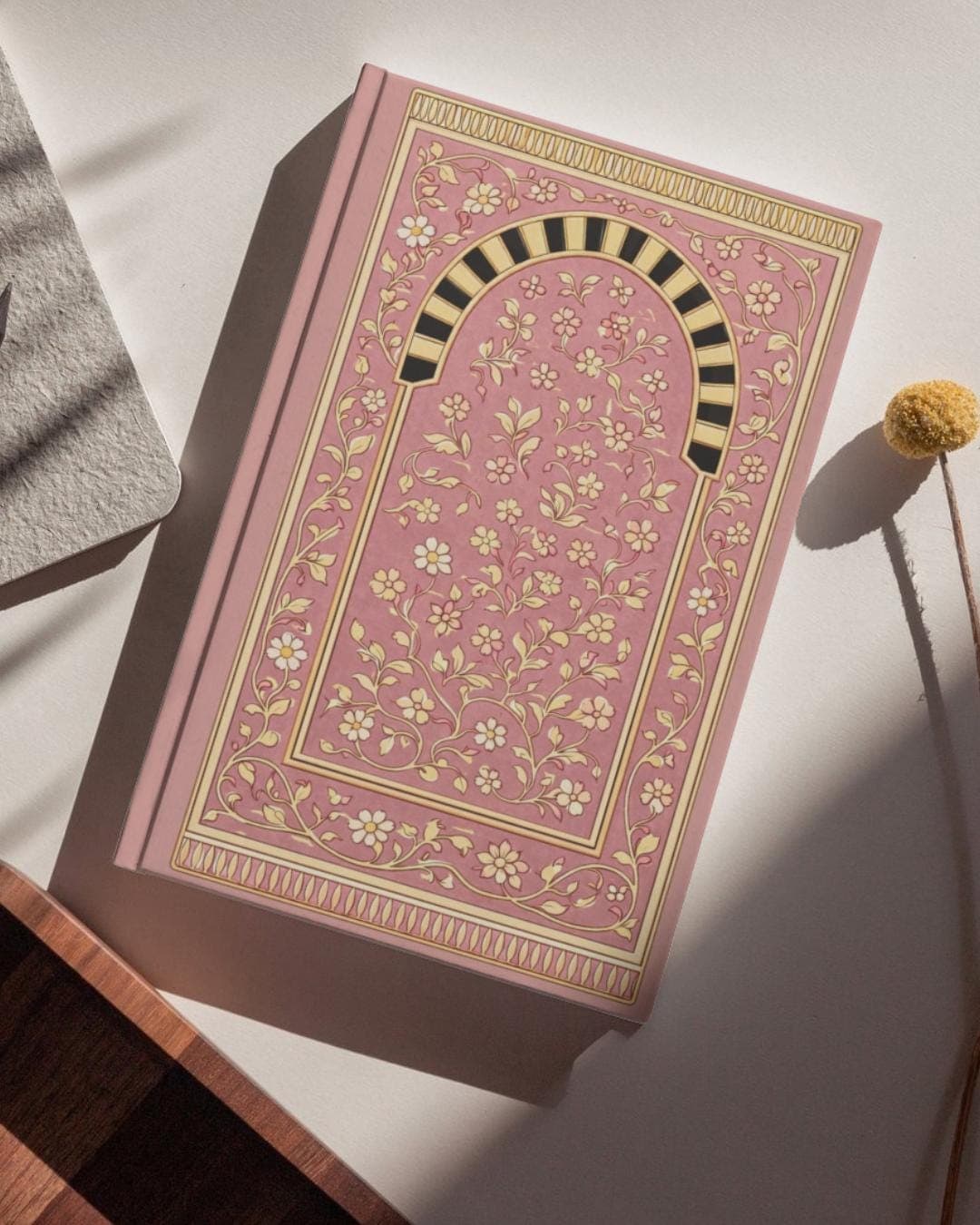 Madinah Rawda Hardcover Journal | Dusty Rose Islamic Notebook