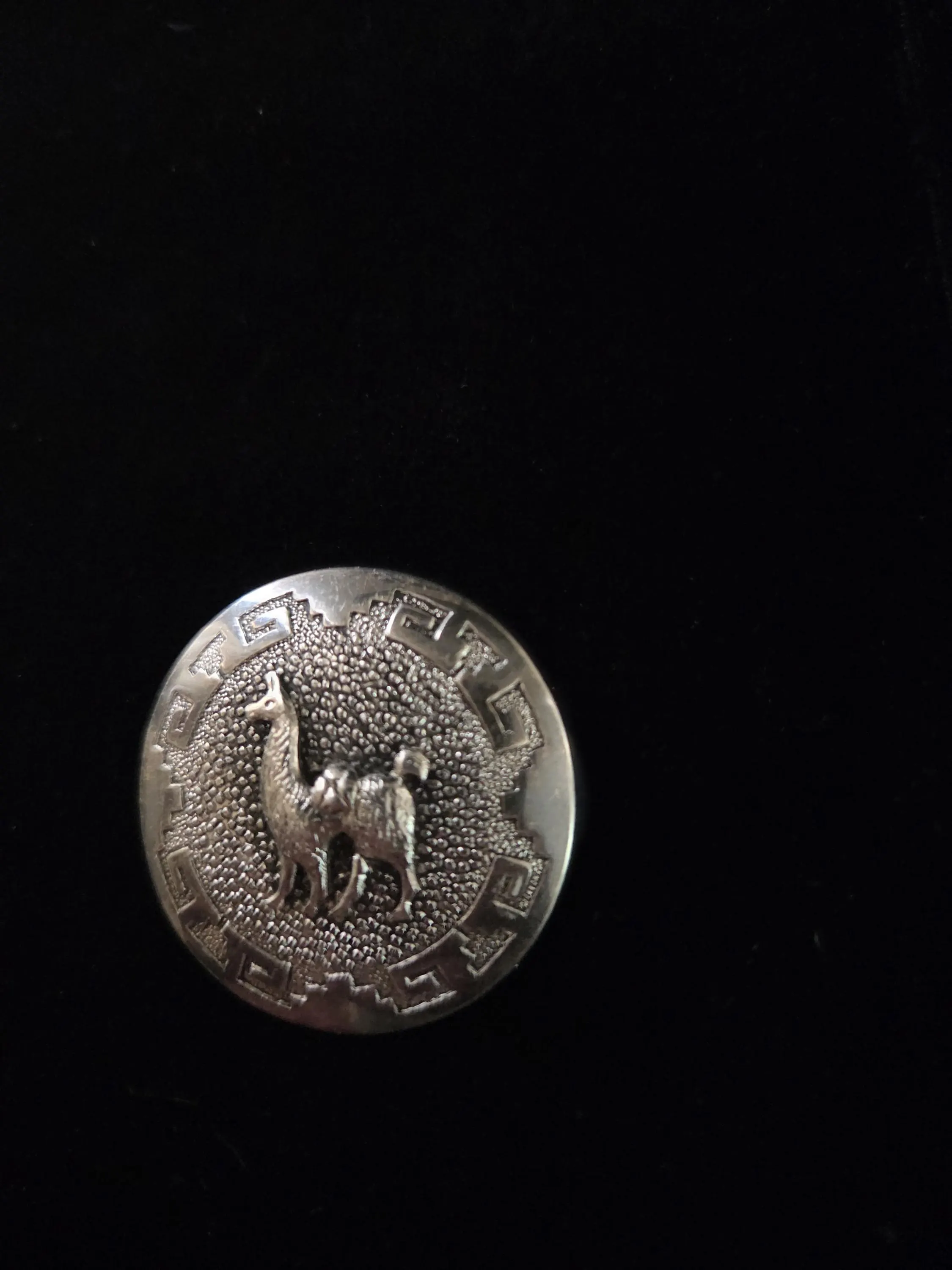 SILVER 925 – Antique Llama or Alpaca Brooch / Pin - image 3