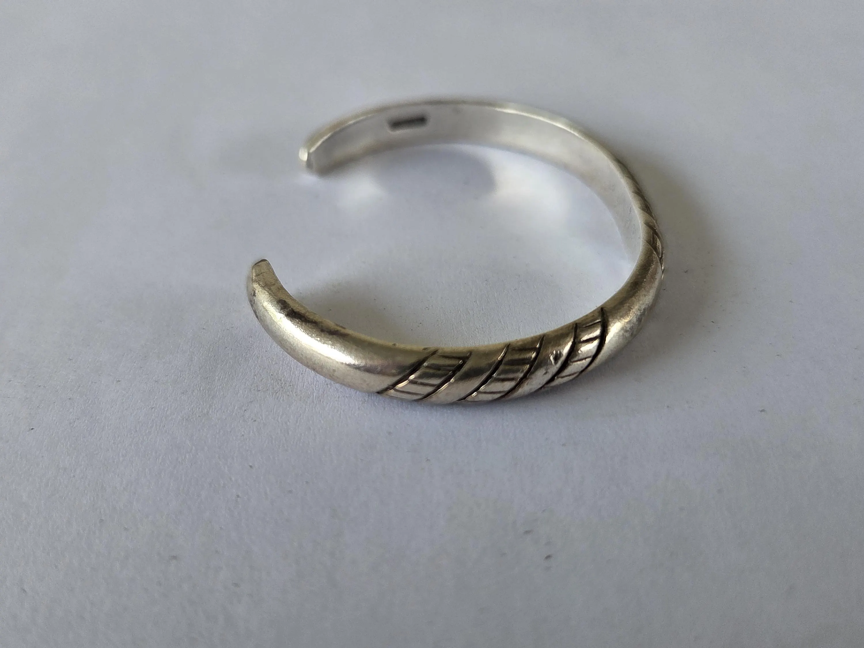 Vintage Handmade Sterling Silver Southwestern Artisan Cuff Bracelet | Modernist Hand-Fabricated Western Jewelry | Unisex - image 5