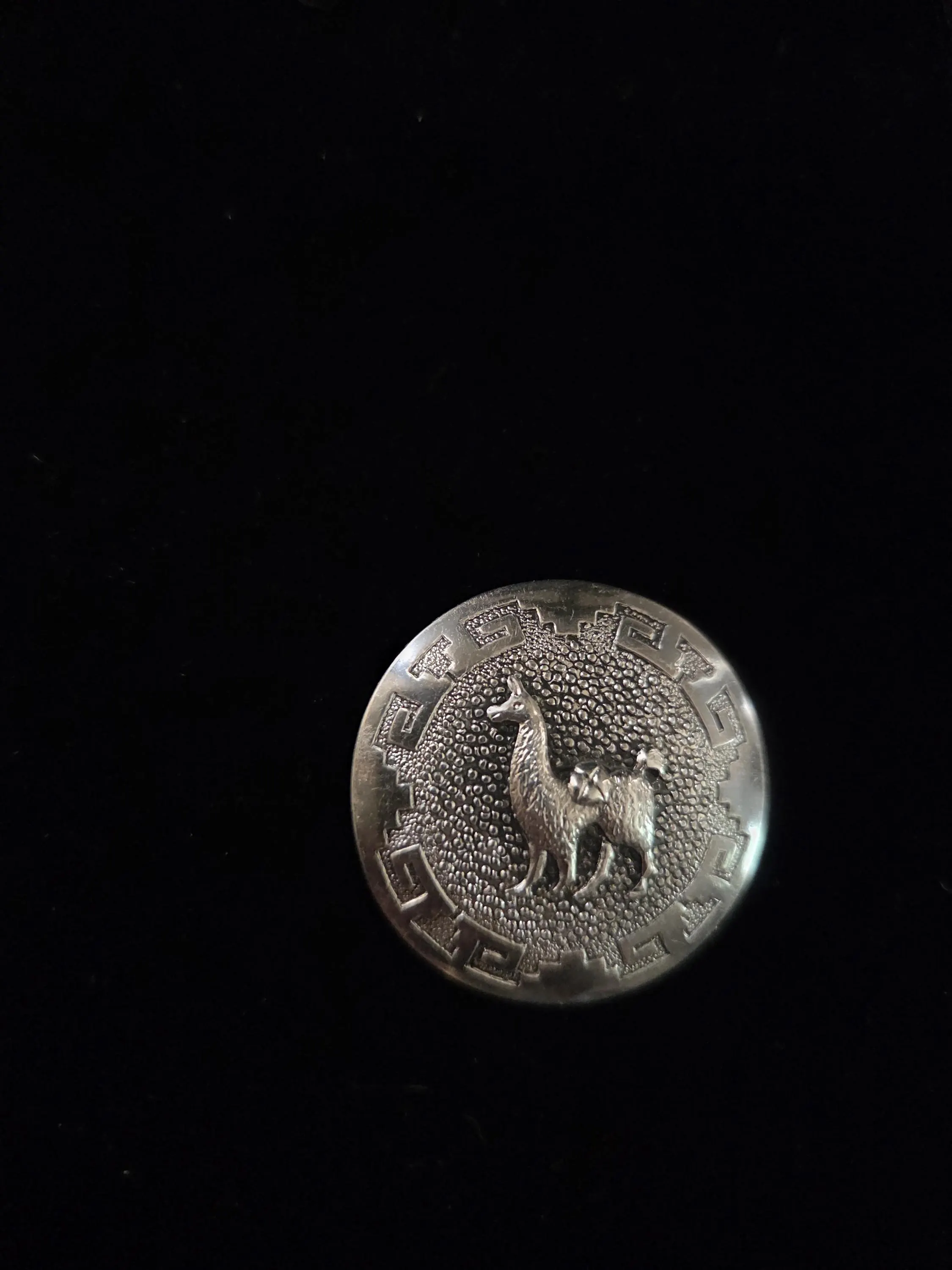 SILVER 925 – Antique Llama or Alpaca Brooch / Pin - image 4