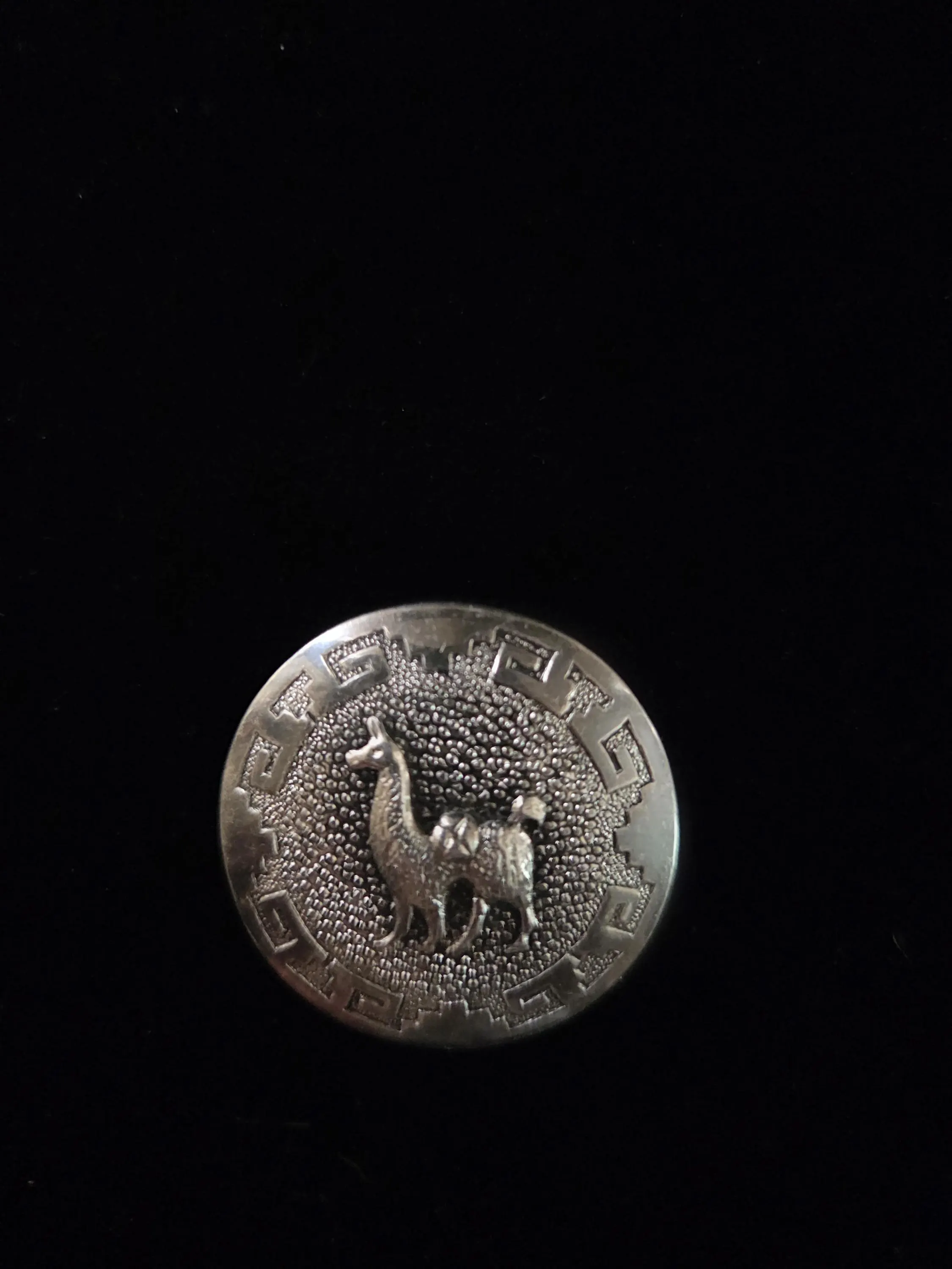 SILVER 925 – Antique Llama or Alpaca Brooch / Pin - image 2