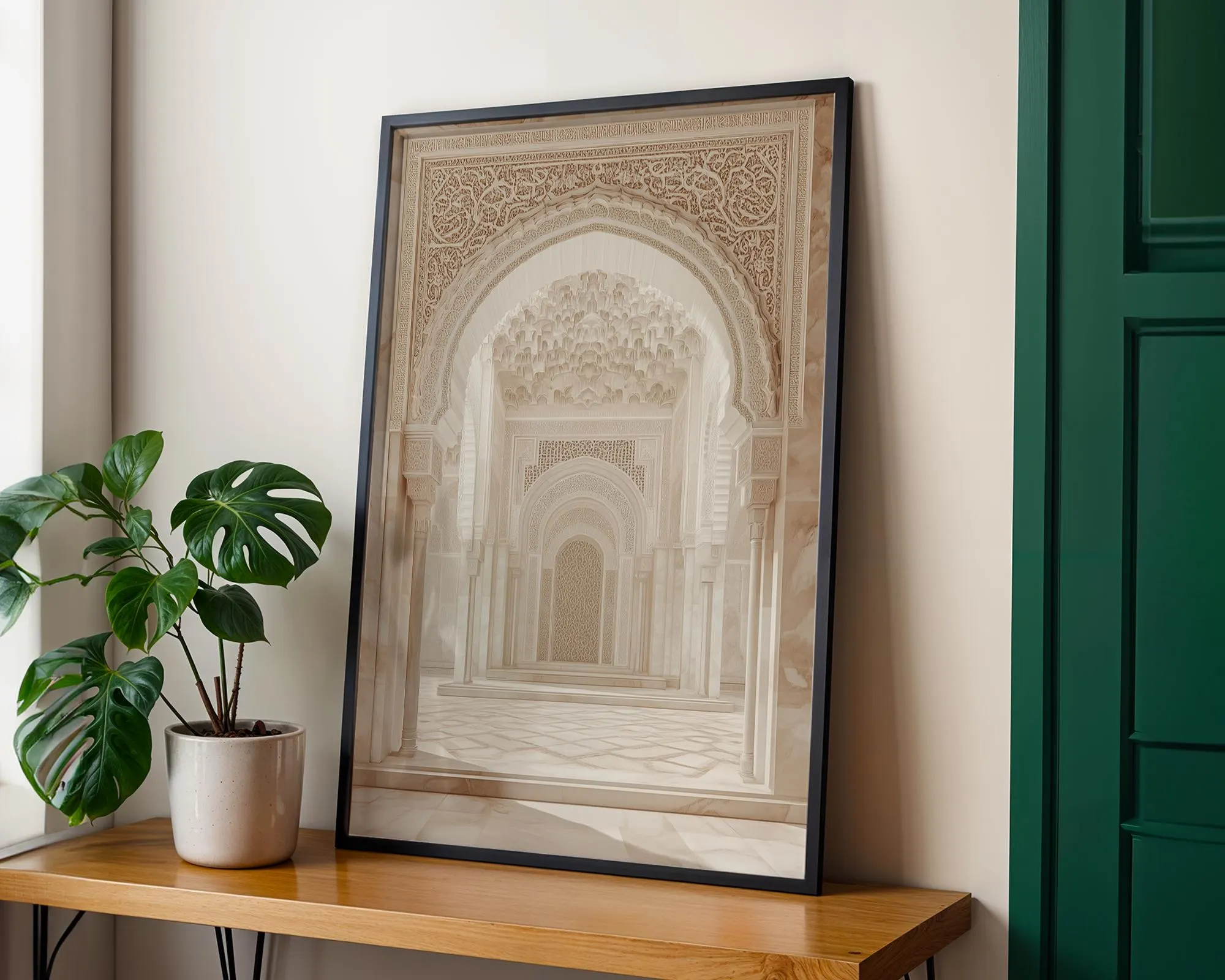 Neutral Islamic Archway Print, Minimalist Mosque Decor (Digital Download) - image 4
