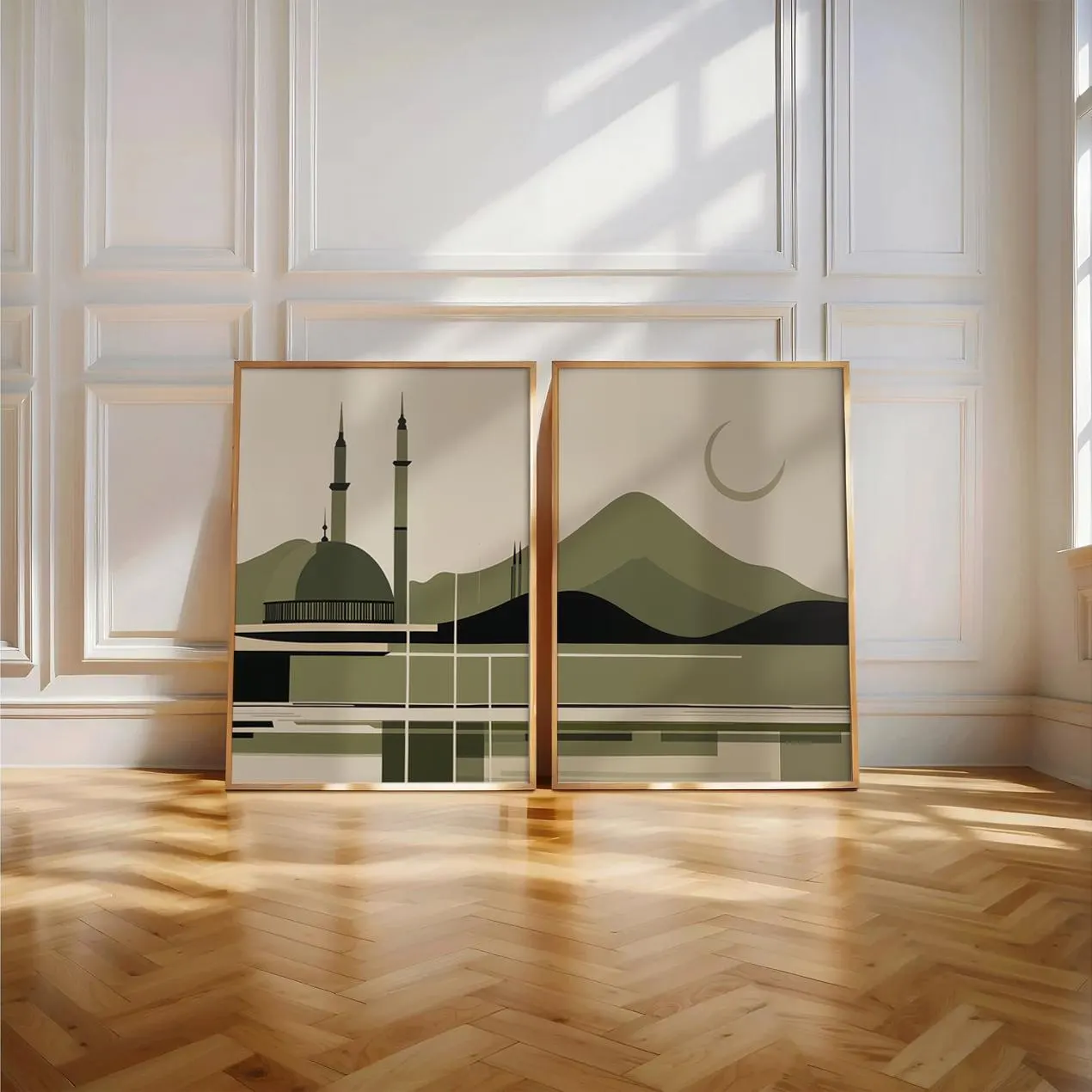 Olive Masjid Print | Medina Landscape, Islamic Home Decor (Digital Download) - image 4
