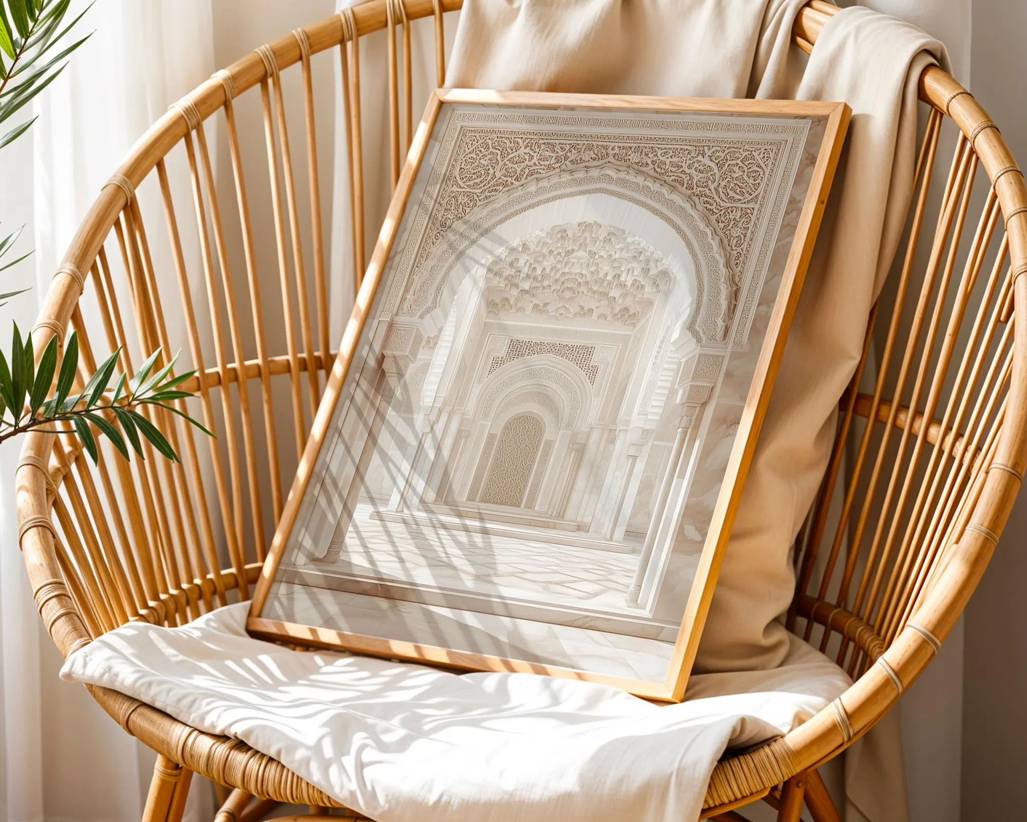 Neutral Islamic Archway Print, Minimalist Mosque Decor (Digital Download) - image 3