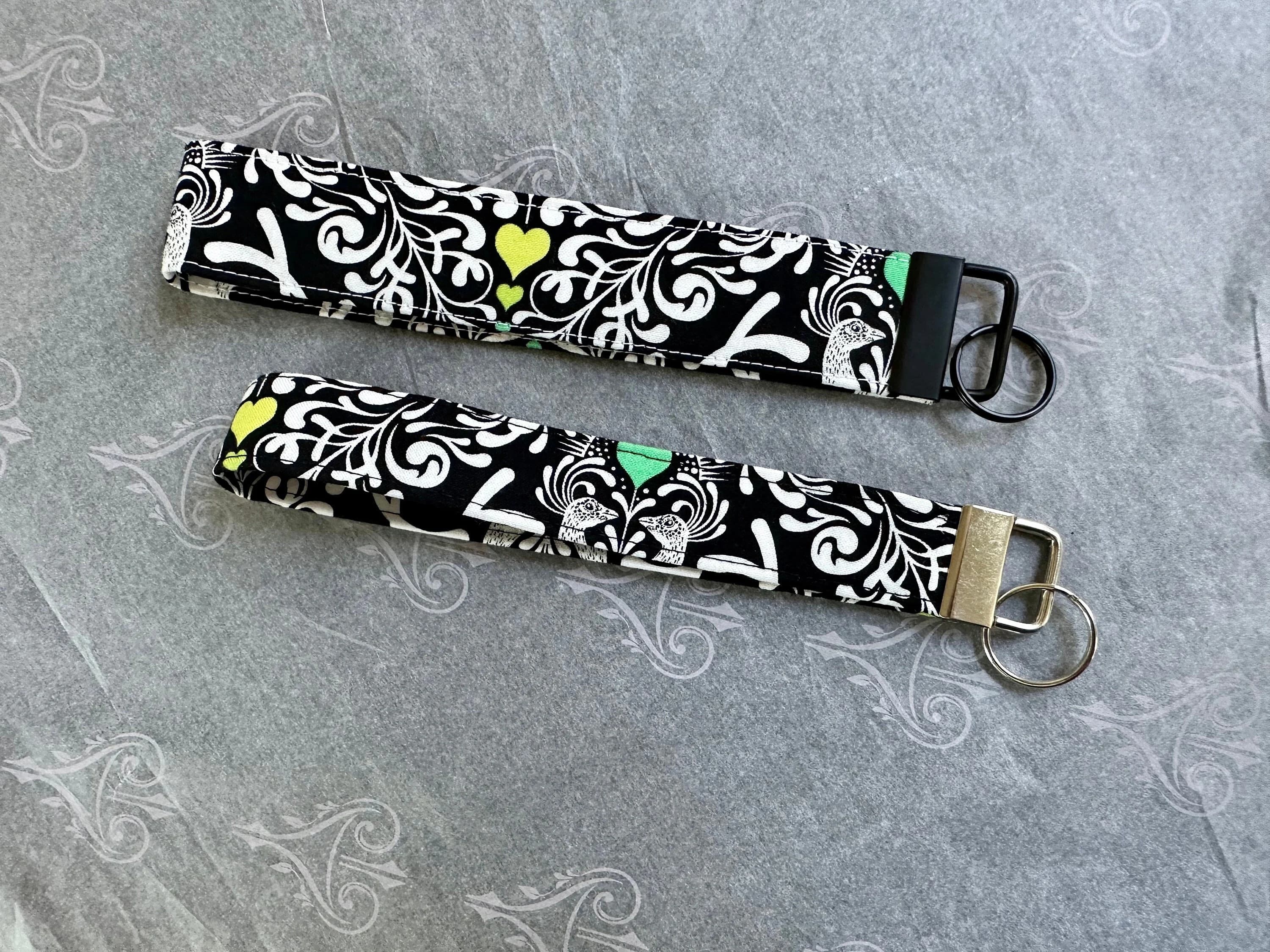 Tula Pink Key Fob: Cotton Fabric Key Chain