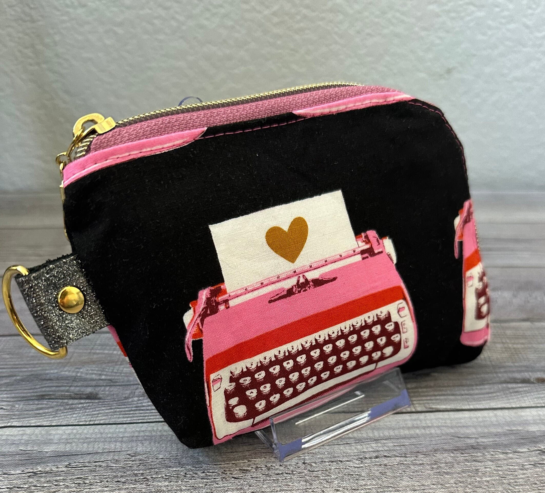 Ruby Star Society Fabric Mini Wallet, Handmade Zippered Pouch - image 3
