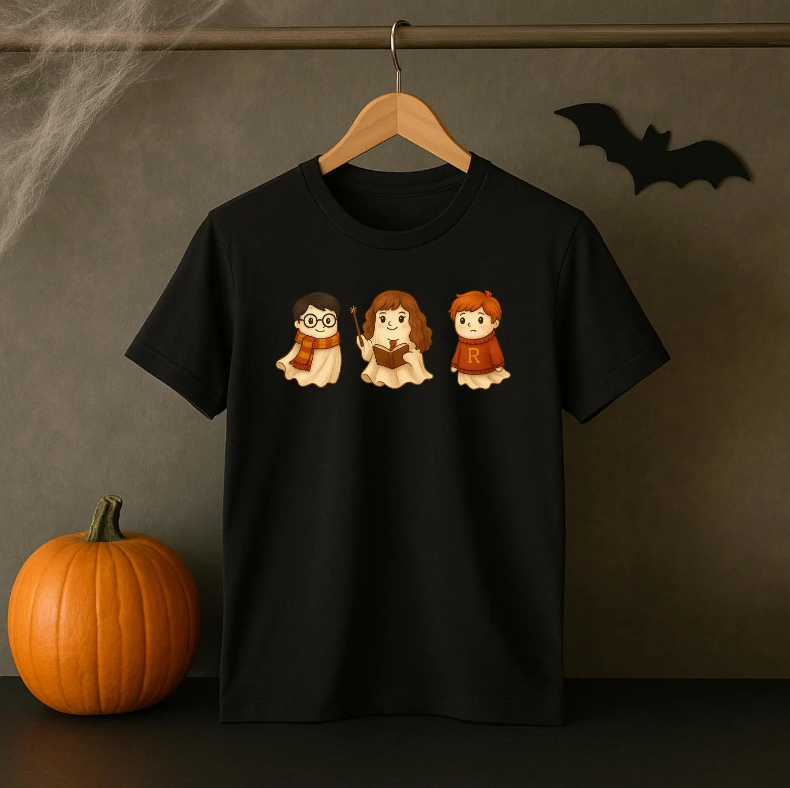 Ghost Trio Harry Potter Halloween T-Shirt – Funny Potterhead Tee