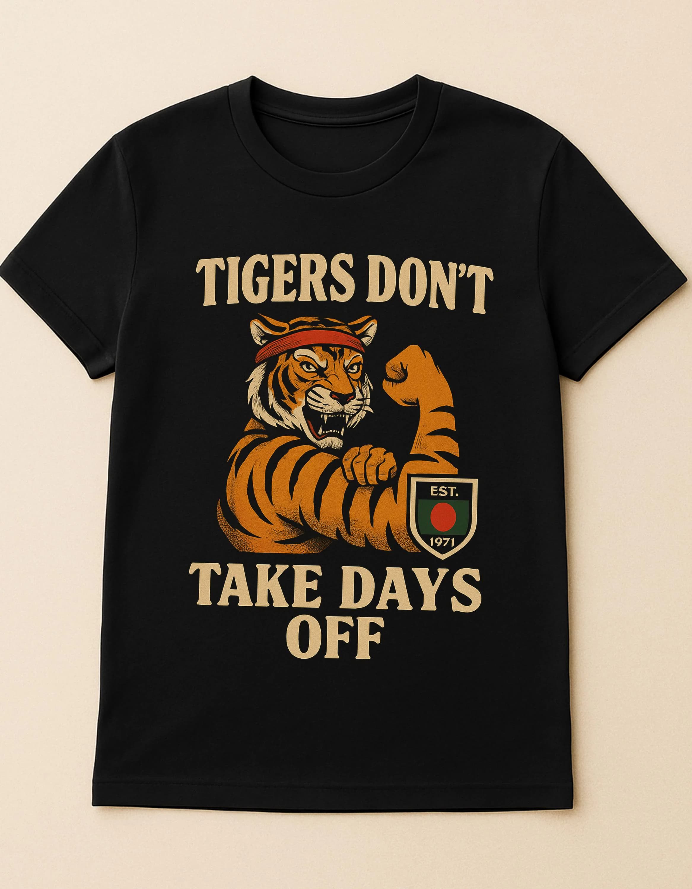 Bangladeshi Tiger Pride T-Shirt: Desi Sports Heritage Graphic Tee