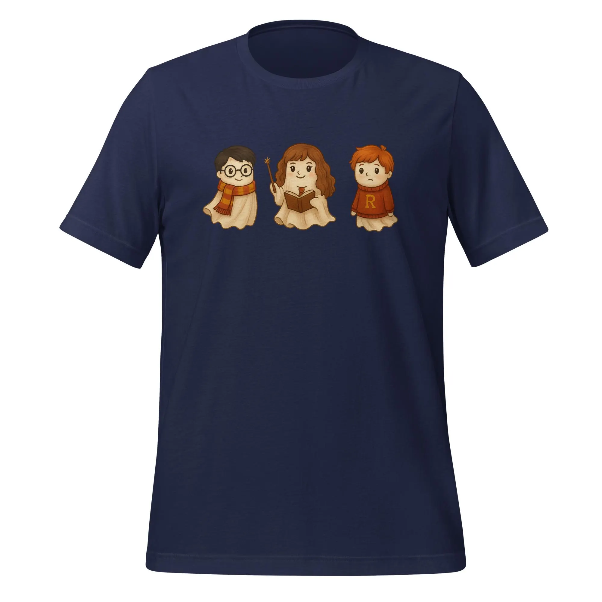 Harry Potter Ghost Shirt – Funny Wizard Trio Halloween Tee – Cute Boo-warts Ghost T-Shirt – Unisex Potterhead Costume Top
