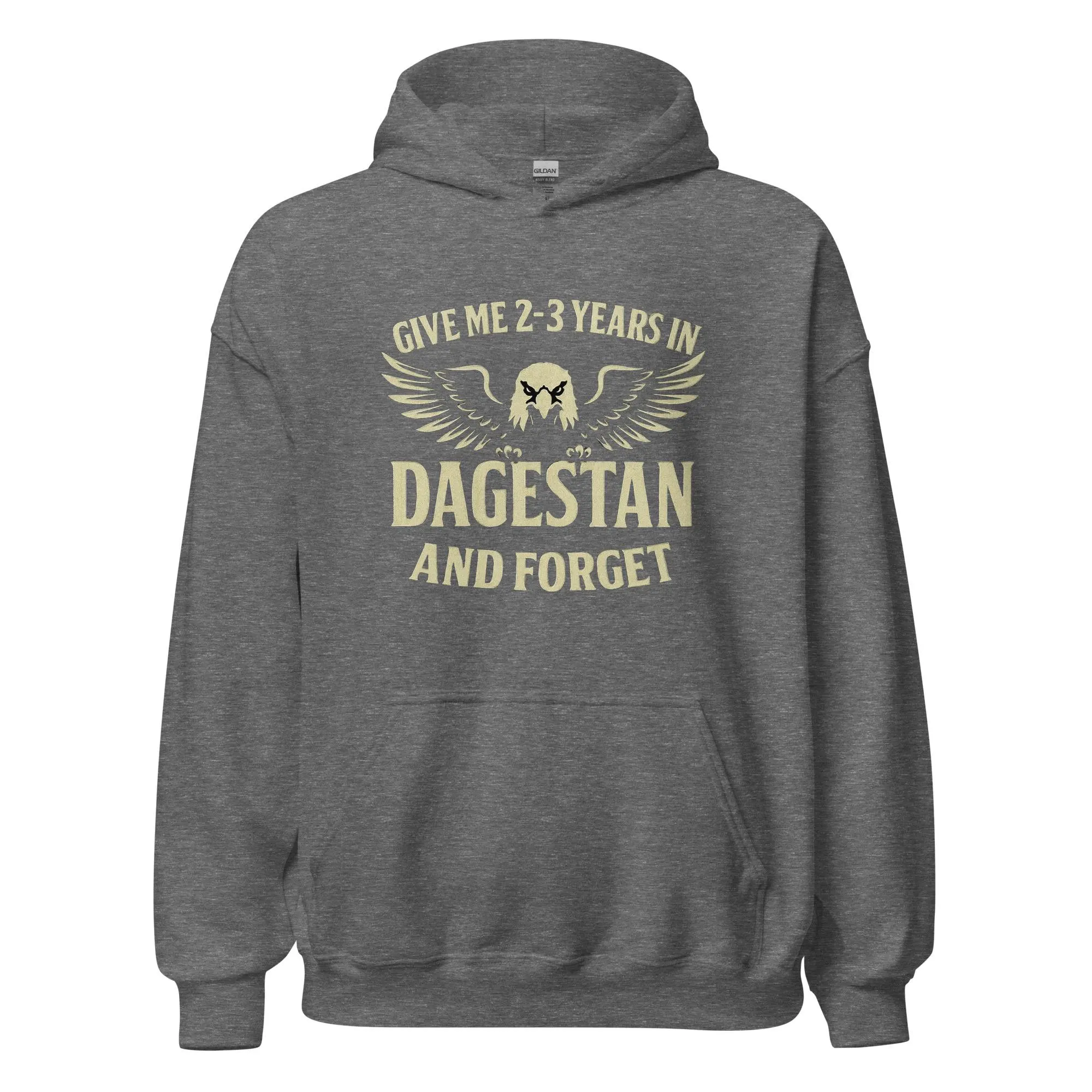 Dagestan Eagle Hoodie – Khabib Inspired MMA Fighter Sweatshirt – Give Me 2-3 Years Quote – Eagle Graphic Streetwear – Gym Training Pullover