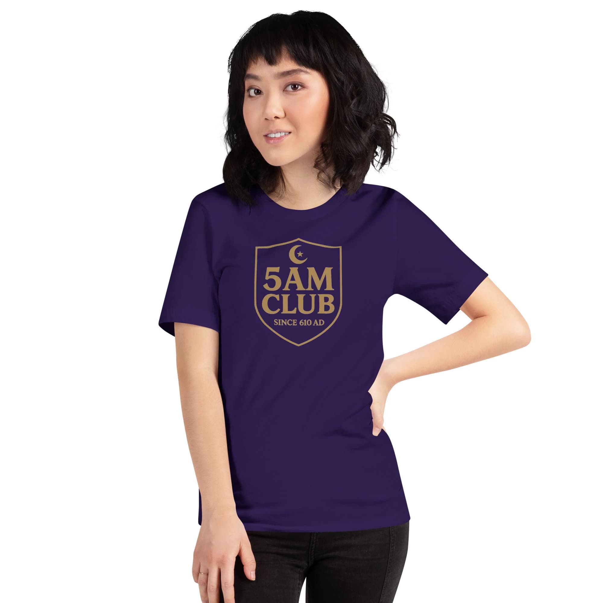 Muslim Women Fajr Motivation Unisex Tee –Fajr You Snooze You Lose Shirt – Islamic Muslim Prayer T-Shirt for Women – Hijabi Faith Top