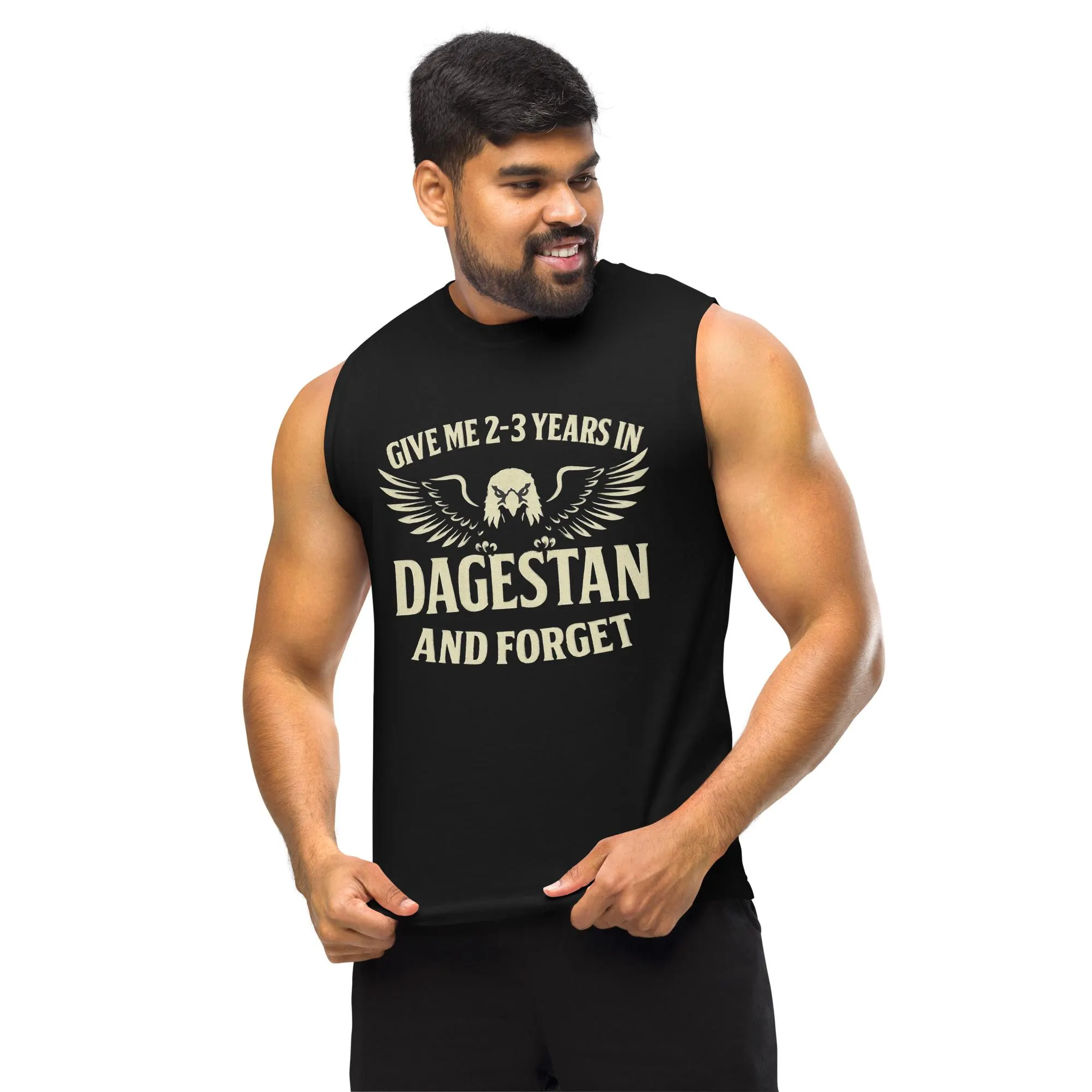 Dagestan Eagle Muscle Shirt: Khabib Inspired MMA Gym Tank