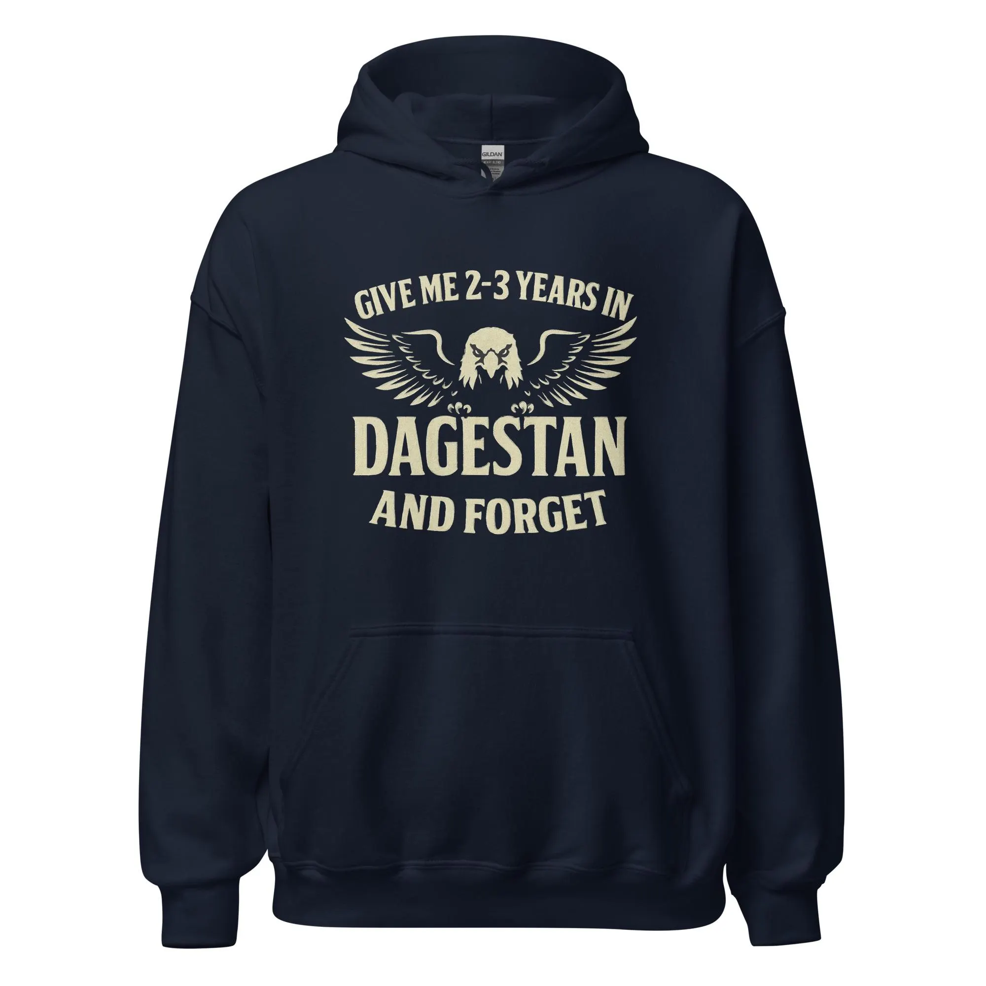 Dagestan Eagle Hoodie – Khabib Inspired MMA Fighter Sweatshirt – Give Me 2-3 Years Quote – Eagle Graphic Streetwear – Gym Training Pullover