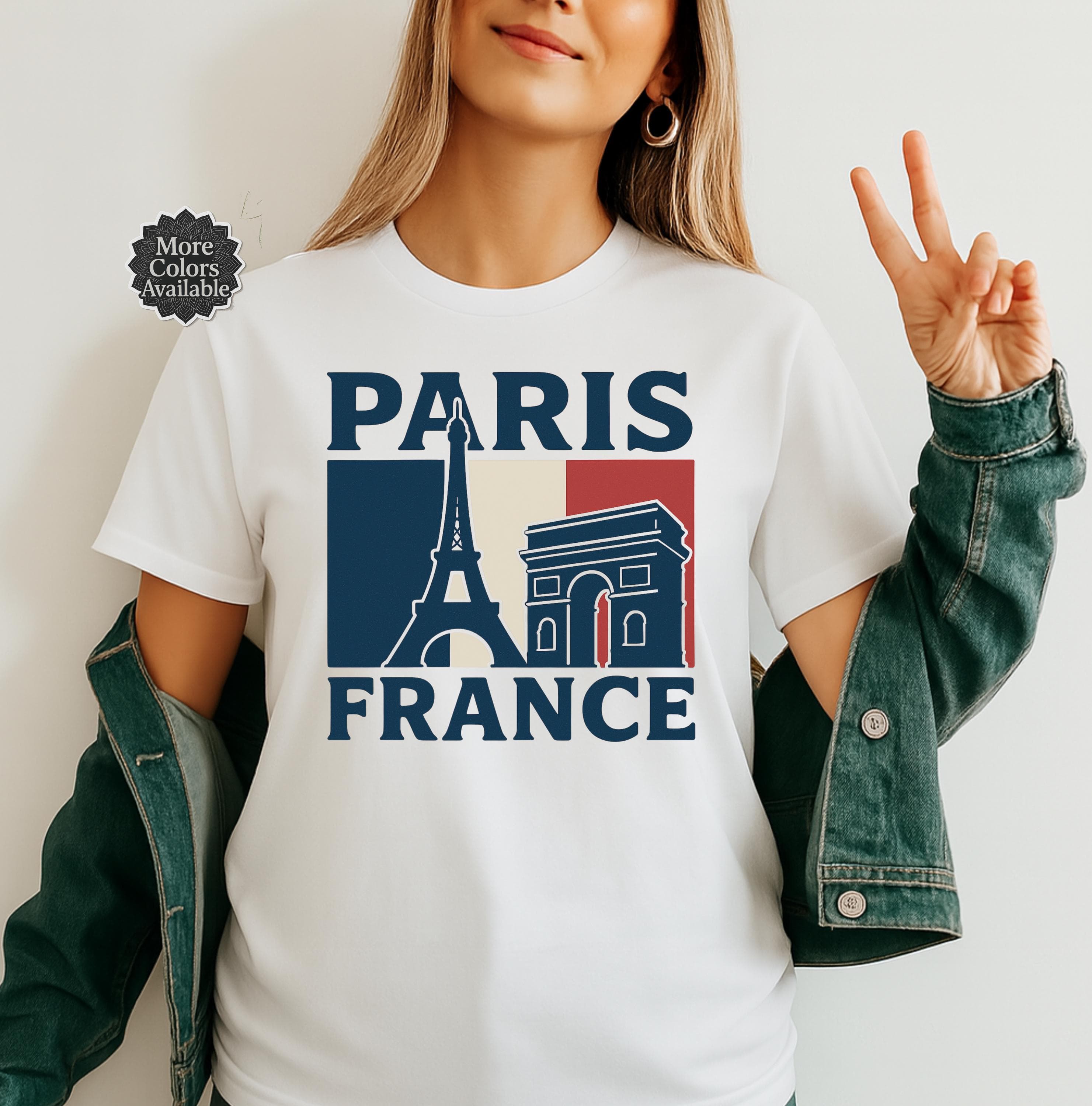 Vintage Paris T-Shirt: Eiffel Tower Graphic Tee - French Souvenir