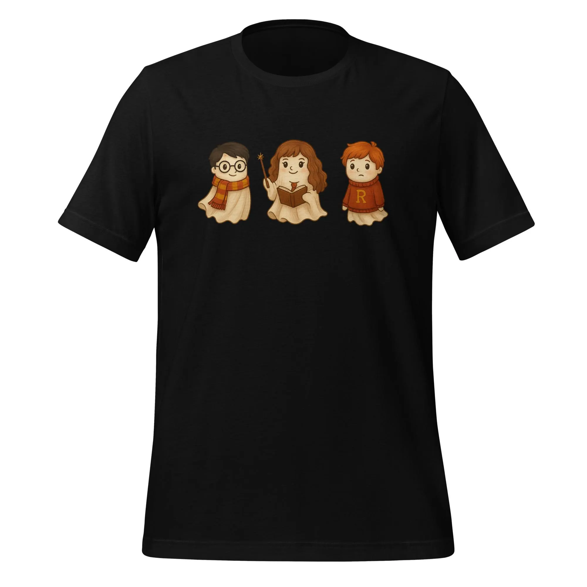 Harry Potter Ghost Shirt – Funny Wizard Trio Halloween Tee – Cute Boo-warts Ghost T-Shirt – Unisex Potterhead Costume Top