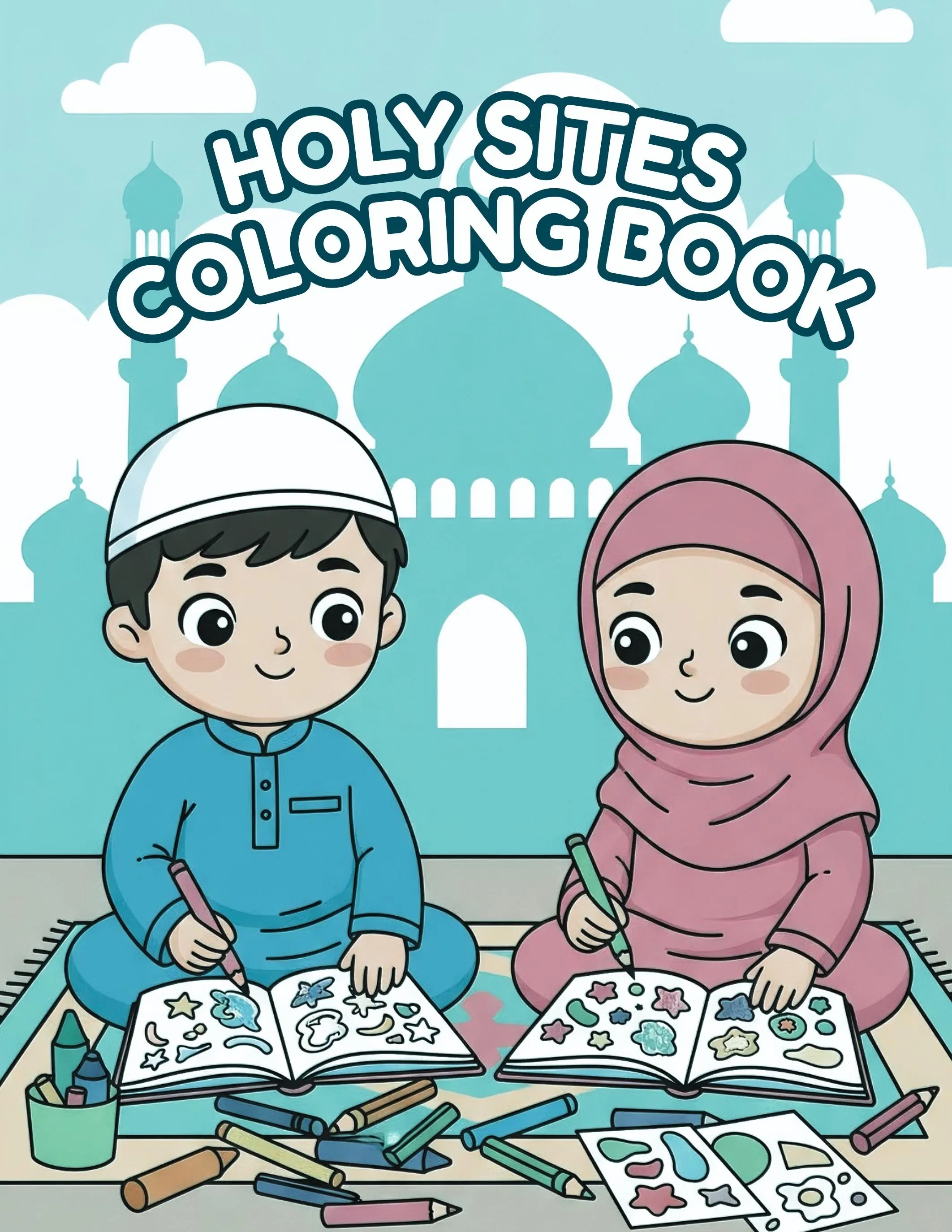 Bundle | Educational Islamic Coloring Books for Kids, 43 Pages PDF | Holy Sites, Scientists in Islam, Prophets - image 5