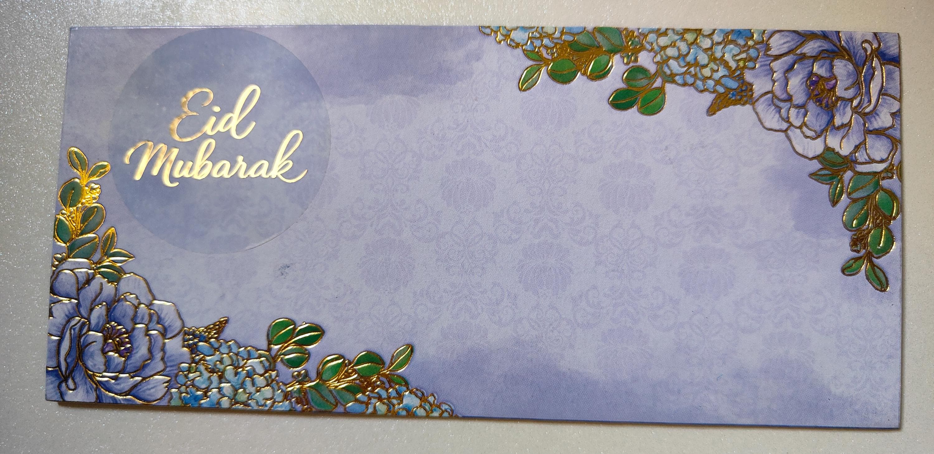 Floral Eid Mubarak Money Envelopes | Gold Detail, Eidi Gift | Premium Envelopes for Eid, Nikah, Aqeeqah & All Occasion Celebrations - image 4
