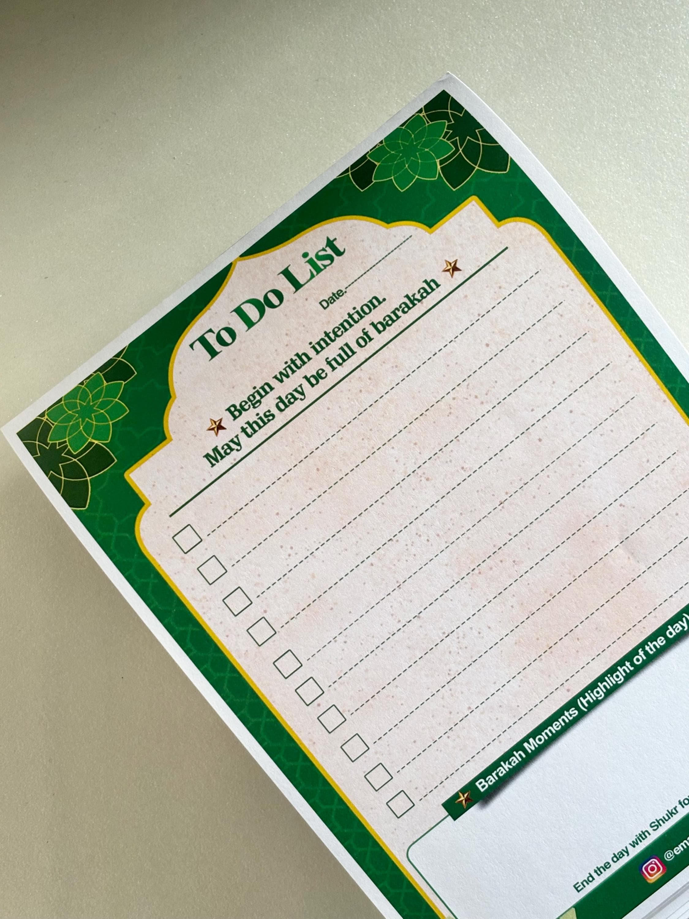 Islamic Daily Planner – Barakah Edition, Muslim To-Do List - image 5