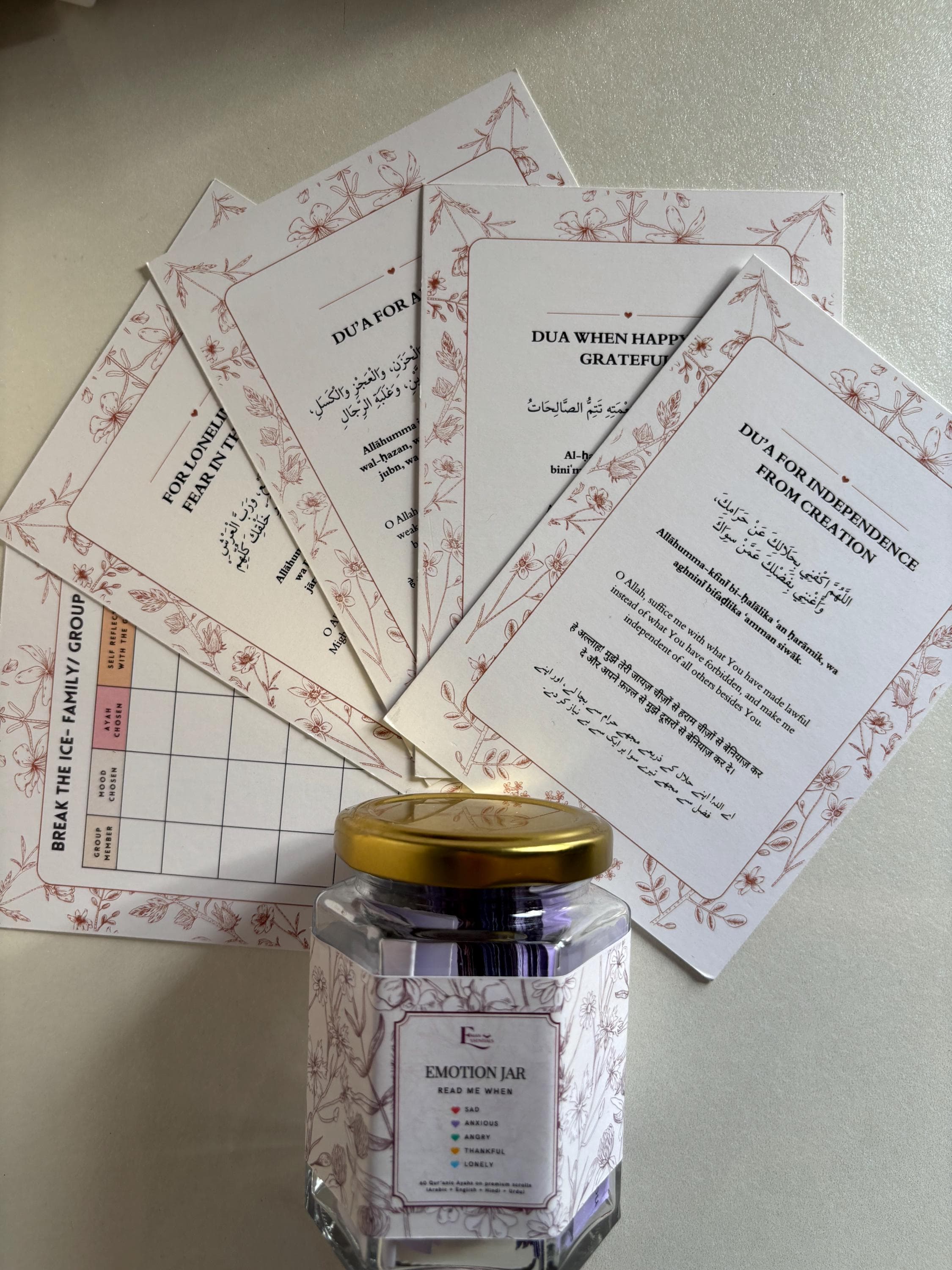 Quran Verse Emotion Jar – Multilingual Islamic Affirmations, Reflection Cards - image 5