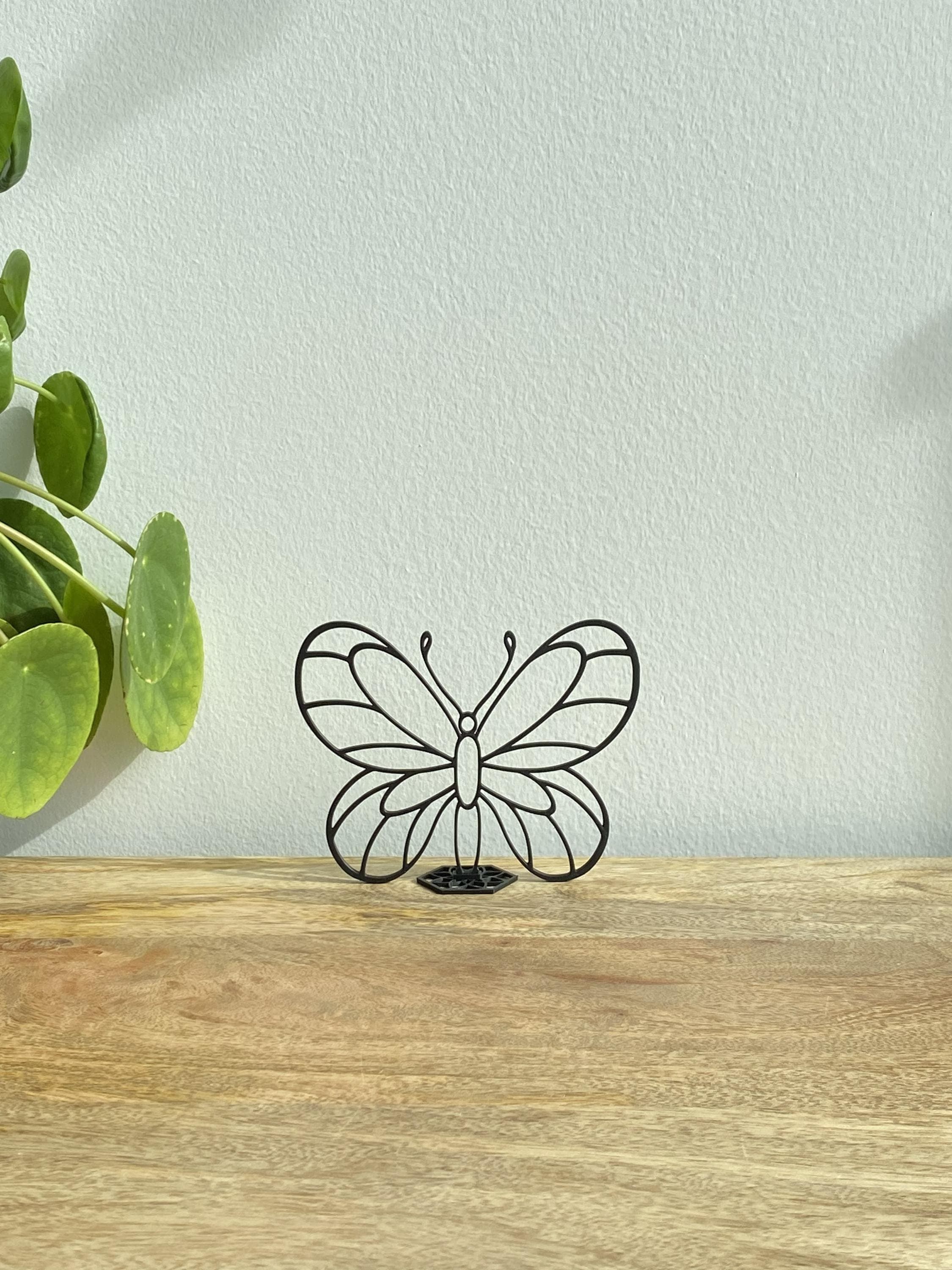 Butterfly Sculpture Decor | Modern Nature Home Desk | 3D Printed - image 3