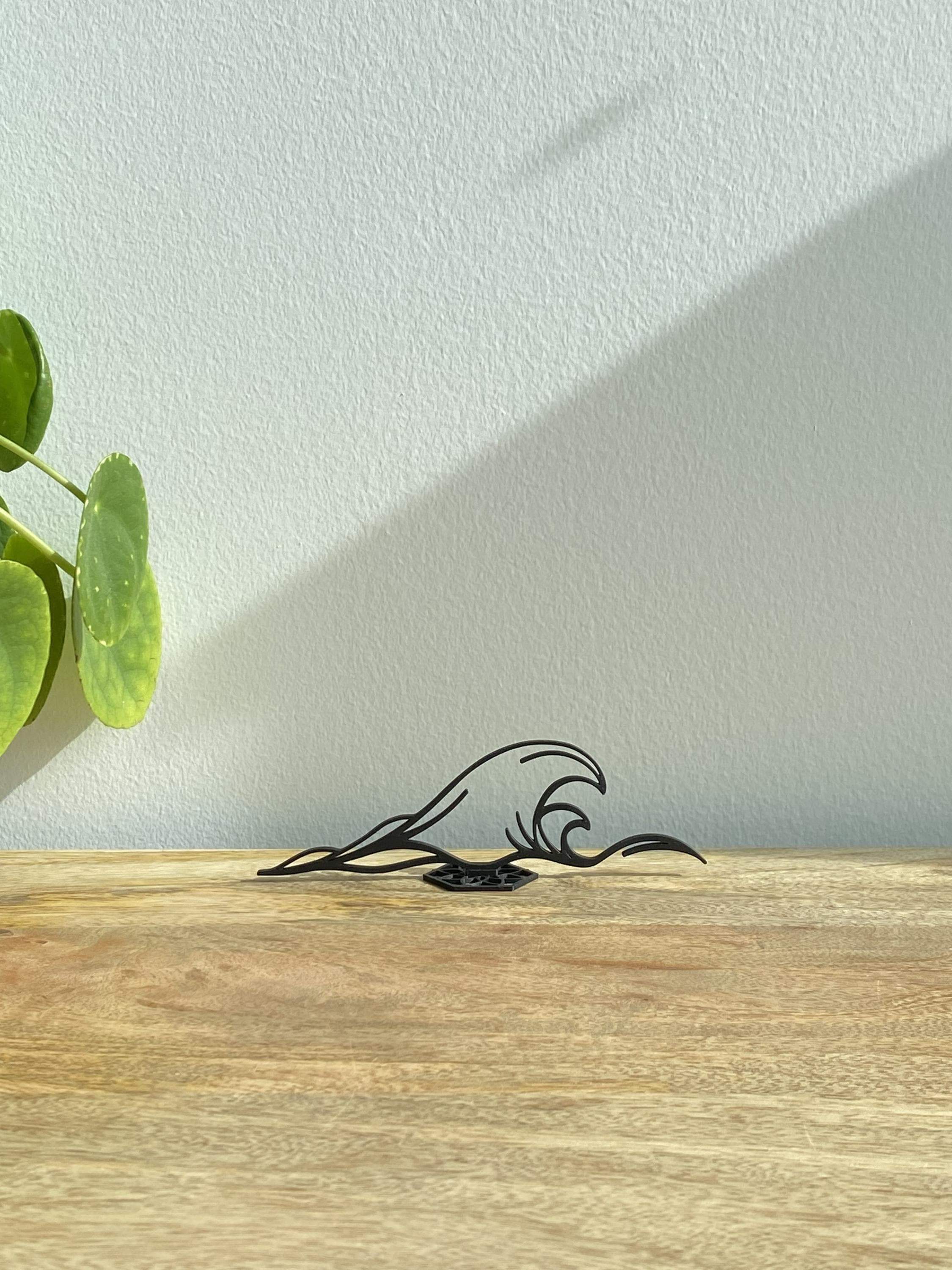 Ocean Wave Sculpture | Beach Decor | Surf Decor | 3D Printed - image 3