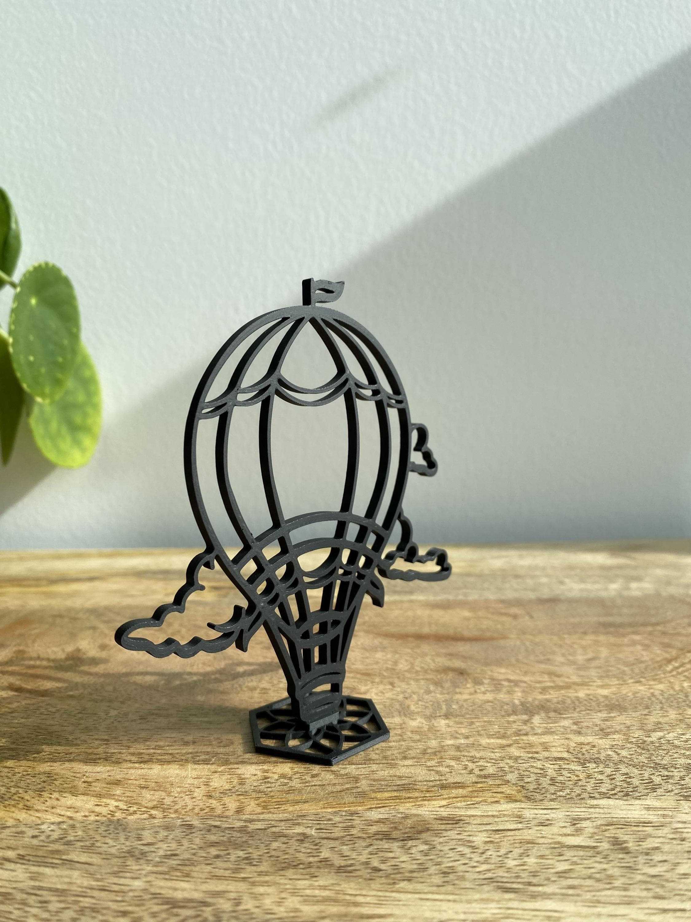 Hot Air Balloon Sculpture | Travel Wanderlust Decor | Adventure Balloon Statue | 3D Printed - image 3