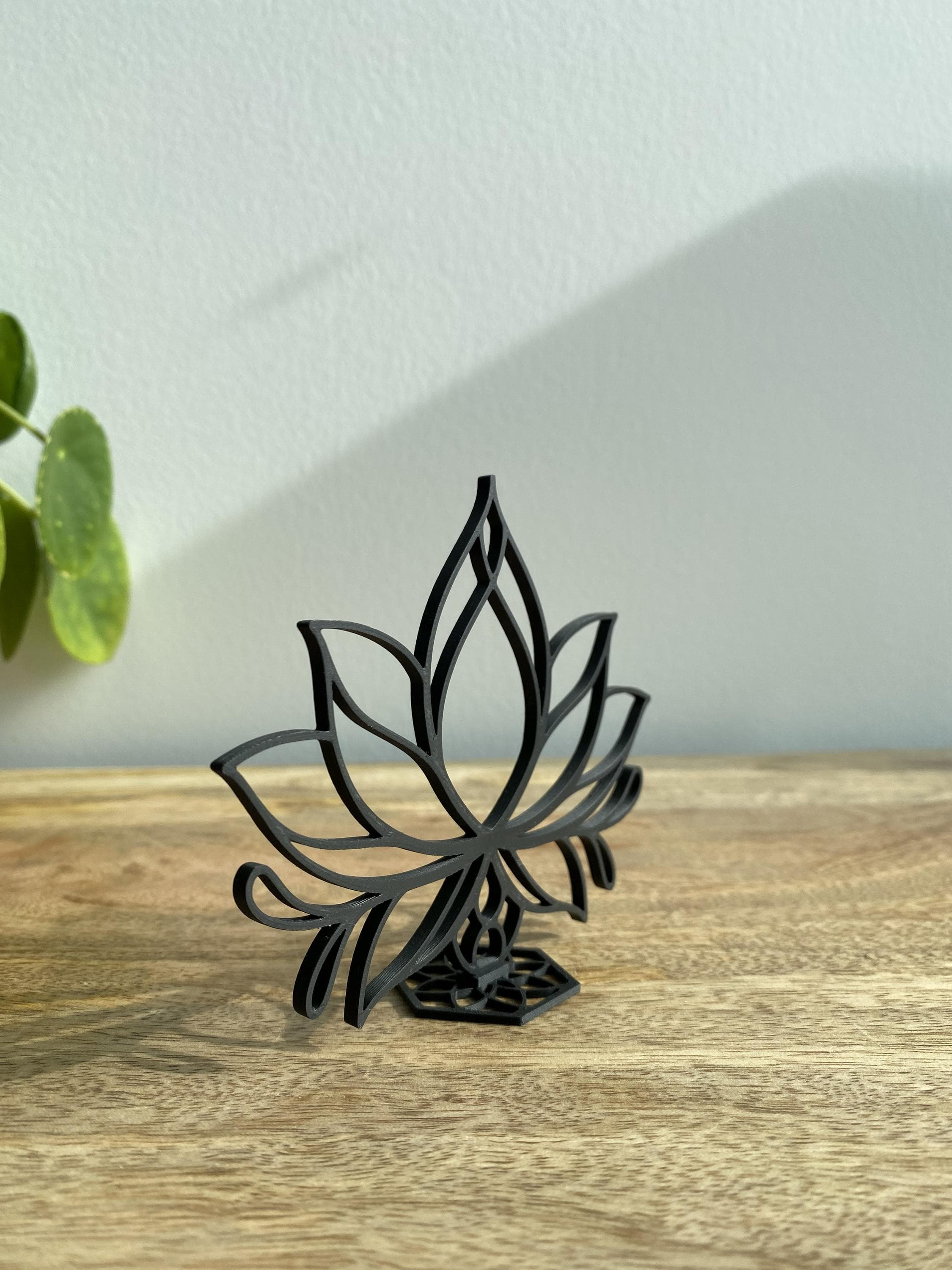Lotus Flower Sculpture | Yoga Decor Meditation | Zen Studio 3D Printed - image 3