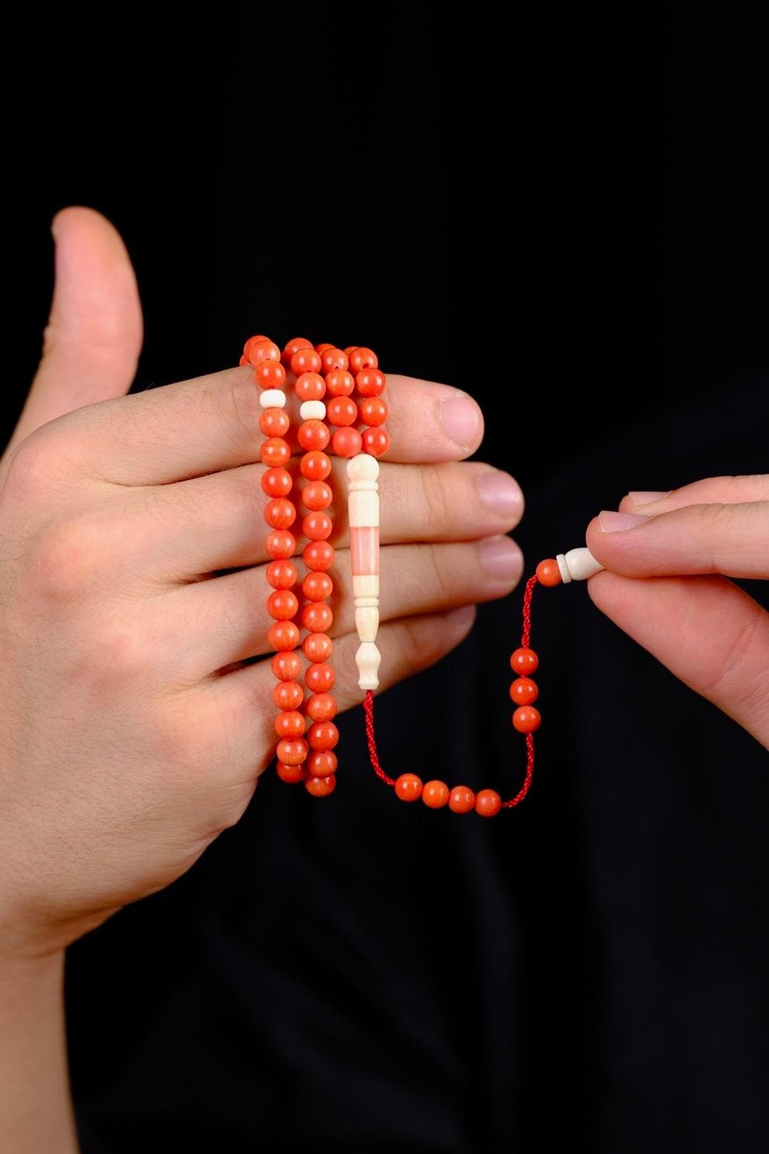 Natural Coral Prayer Beads (99) | Collectible Gift - image 5