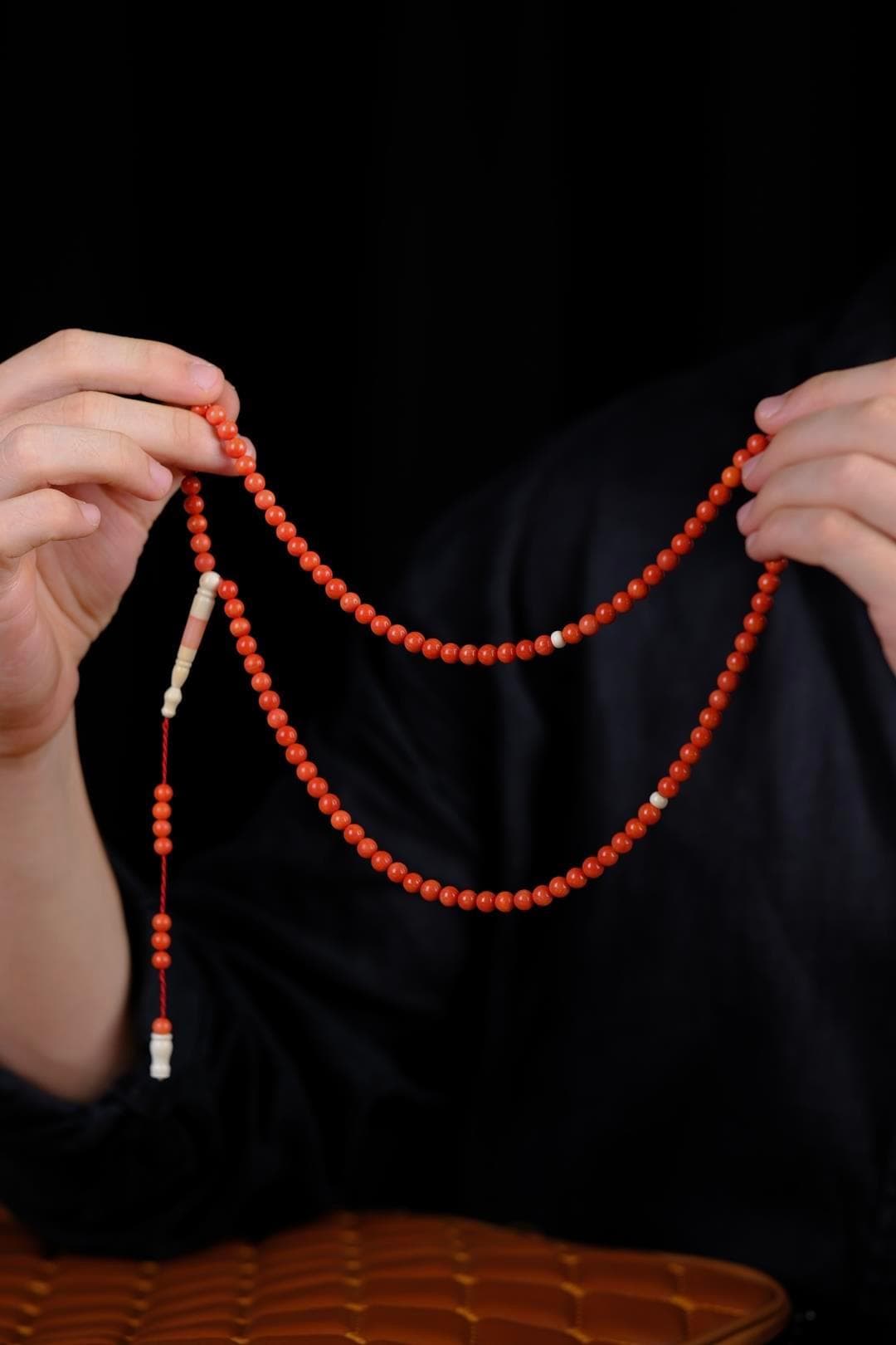 Natural Coral Prayer Beads (99) | Collectible Gift - image 2
