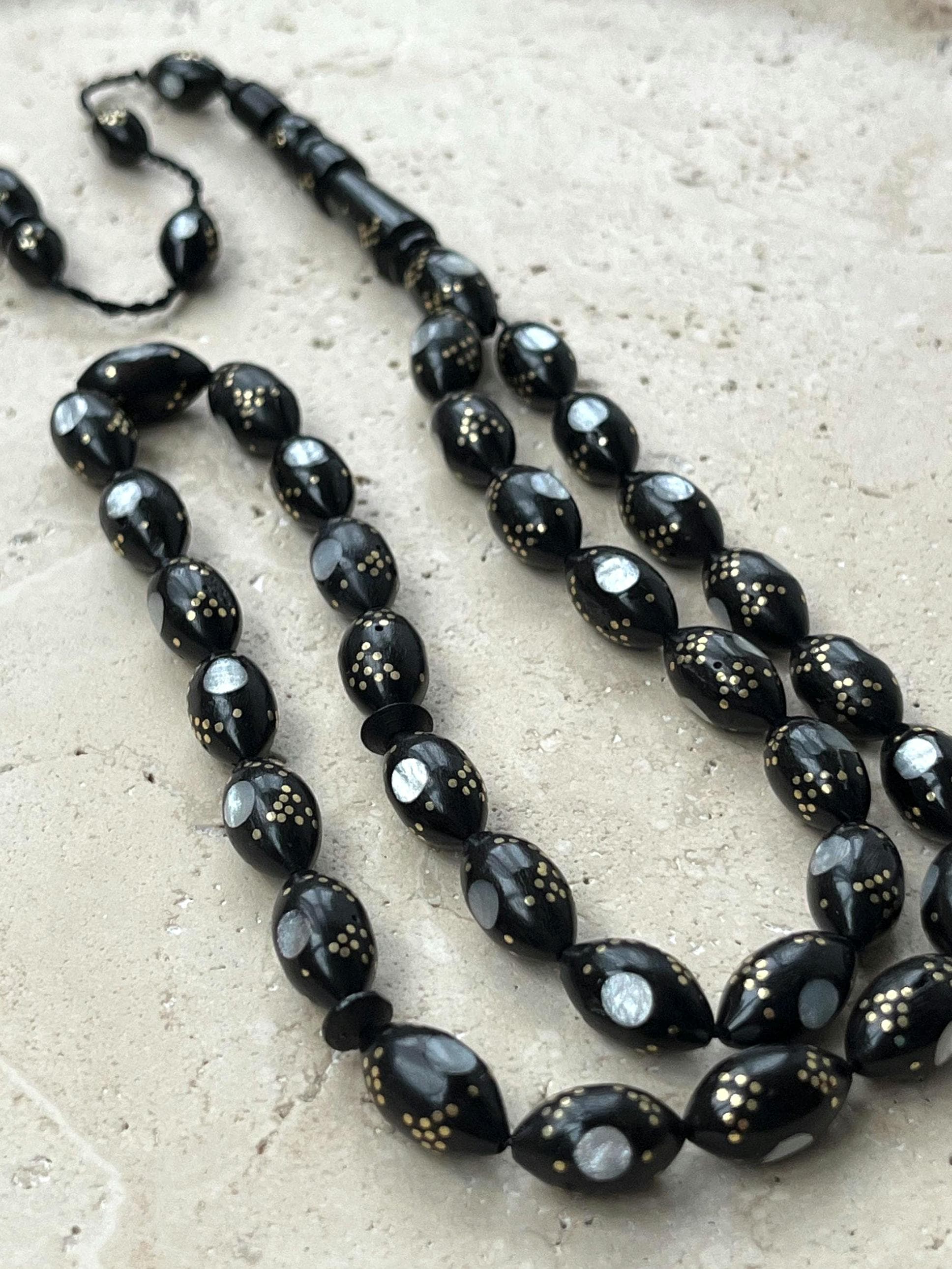 Hand-Carved Kuka Wood Tasbih | 33 Islamic Prayer Beads (7x12 mm) - image 5