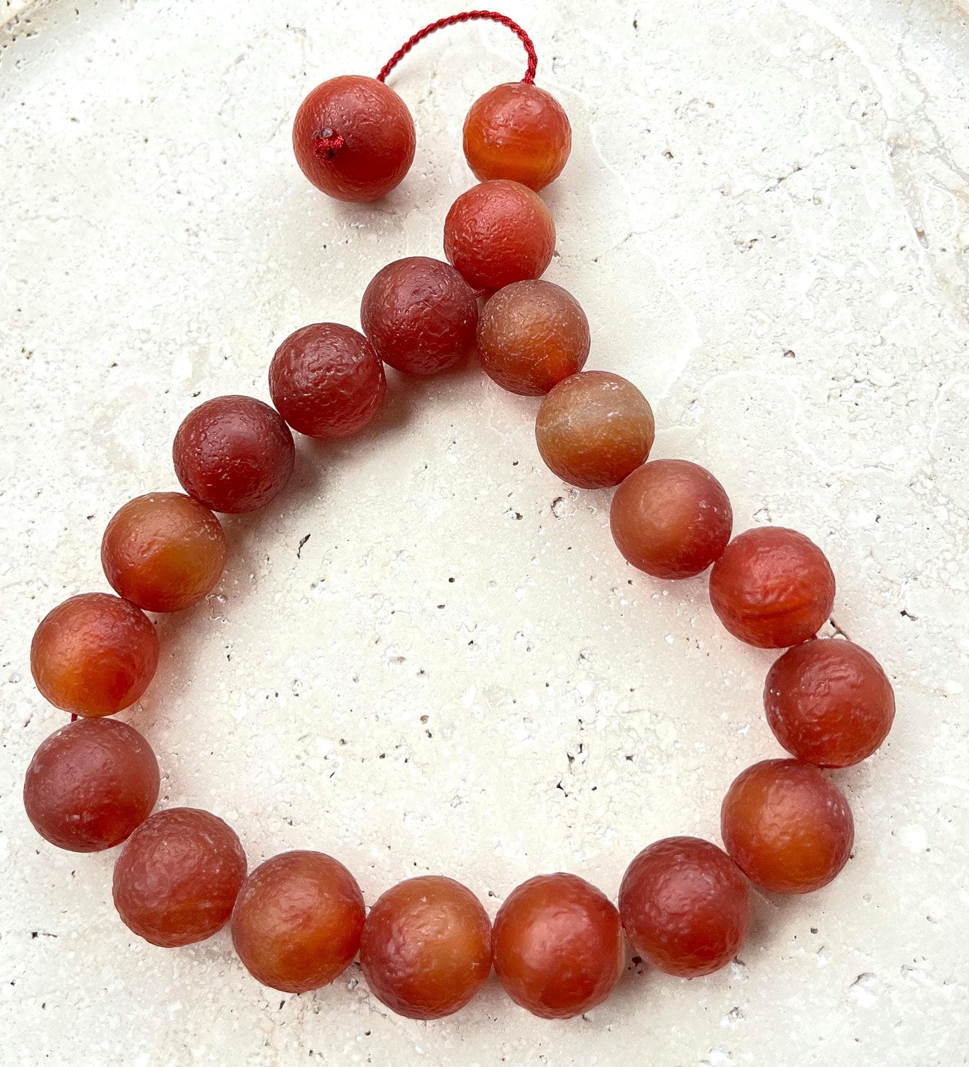 Collector’s Large Agate Tasbih | Handmade Islamic Prayer Beads | Natural Gemstone | 17 mm - image 5
