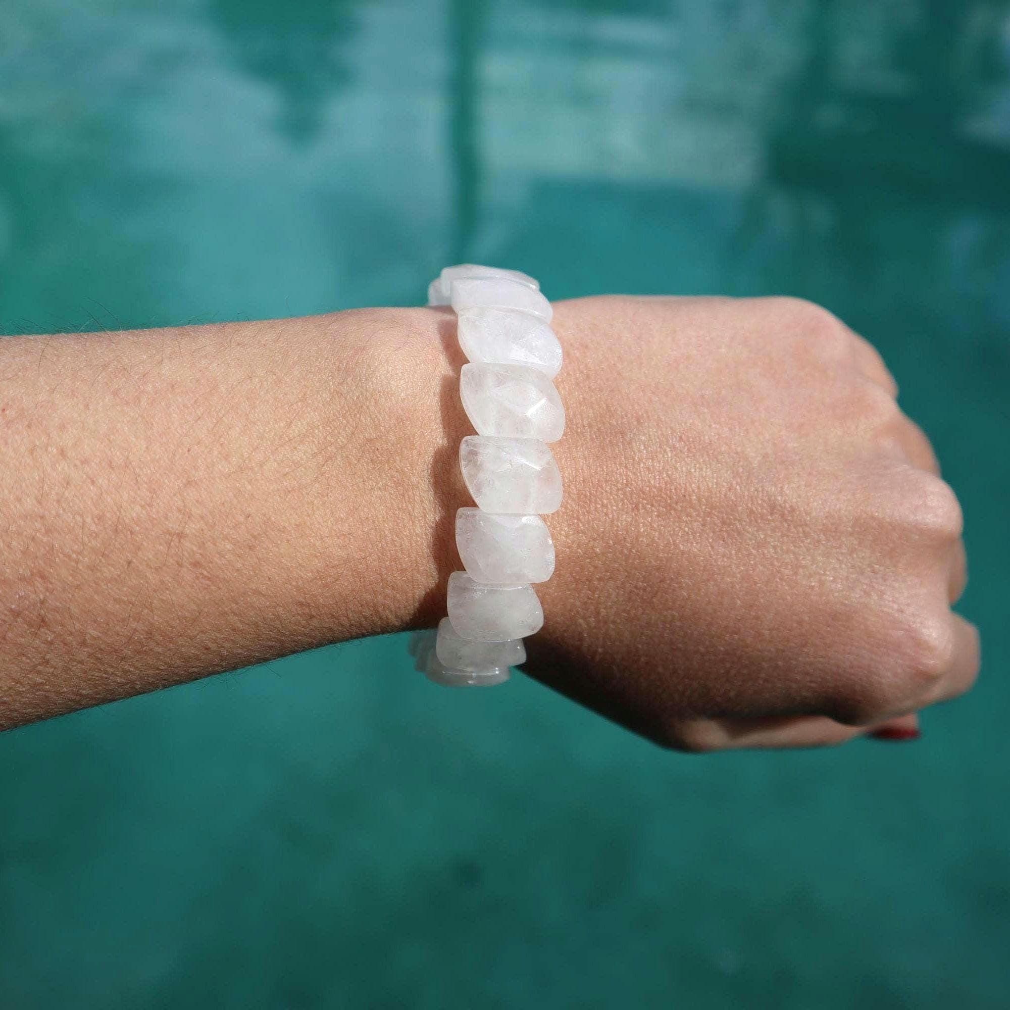 Handmade Clear Quartz Bracelet, Natural Gemstone Jewelry, Minimalist Spiritual Accessory - image 3