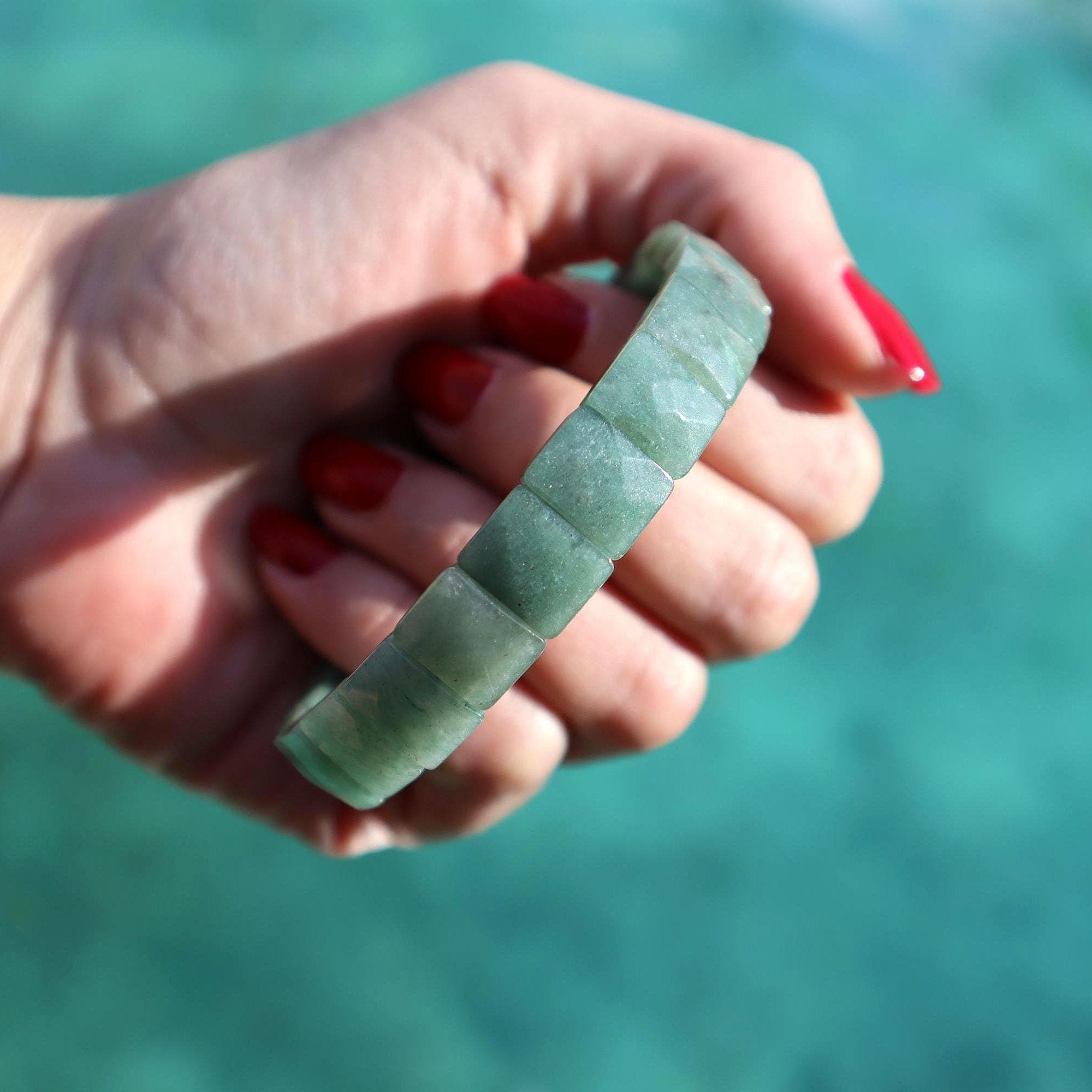 Natural Green Aventurine Bracelet Elegant Gemstone Beaded Jewelry