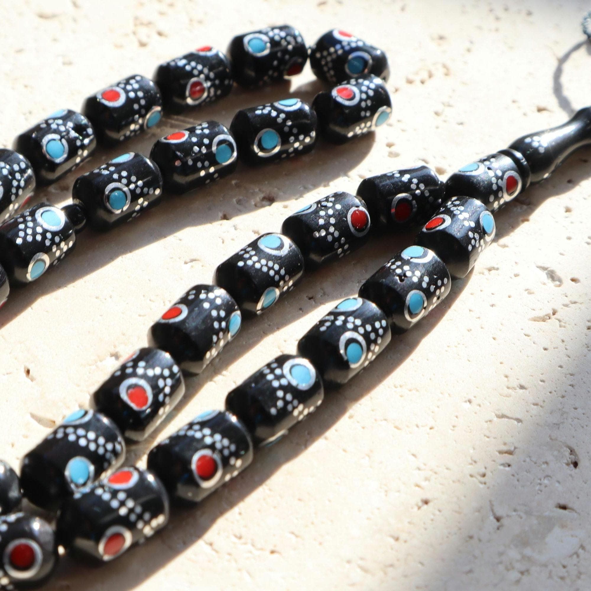 Hand-Carved Kuka Wood Tasbih | Islamic Prayer Beads, 33 Beads - image 3