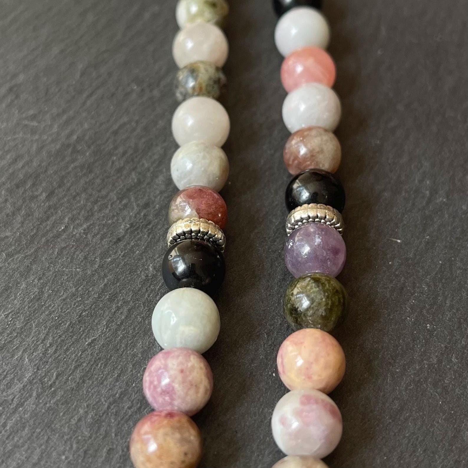 Agate Islamic Prayer Beads | Mixed Gemstone Tasbih | Muslim Rosary | 33-Bead - image 5