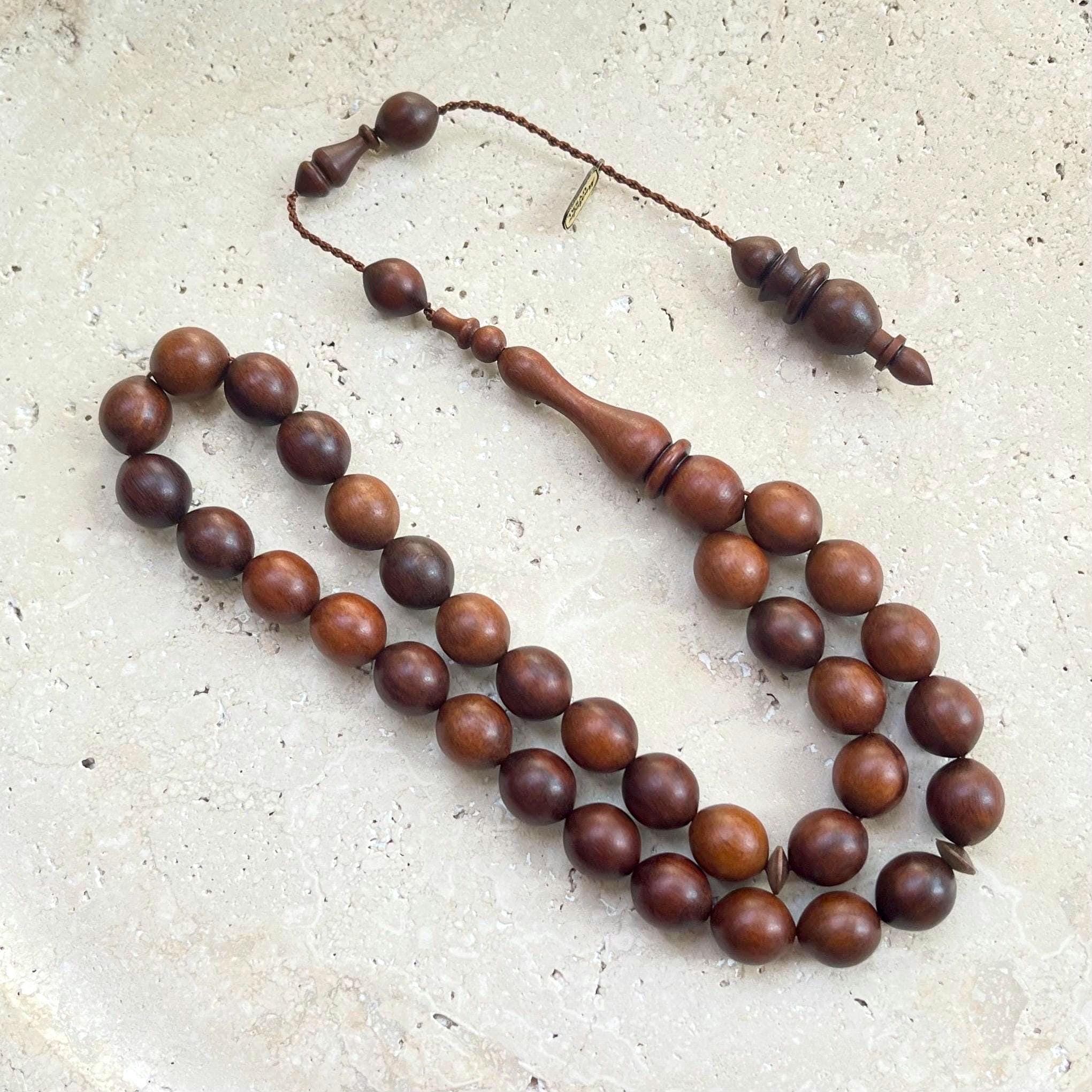 Snakewood Tasbih 33 Beads | Handmade Wooden Misbaha | 10mm Natural Prayer Beads | Islamic Gift - image 5