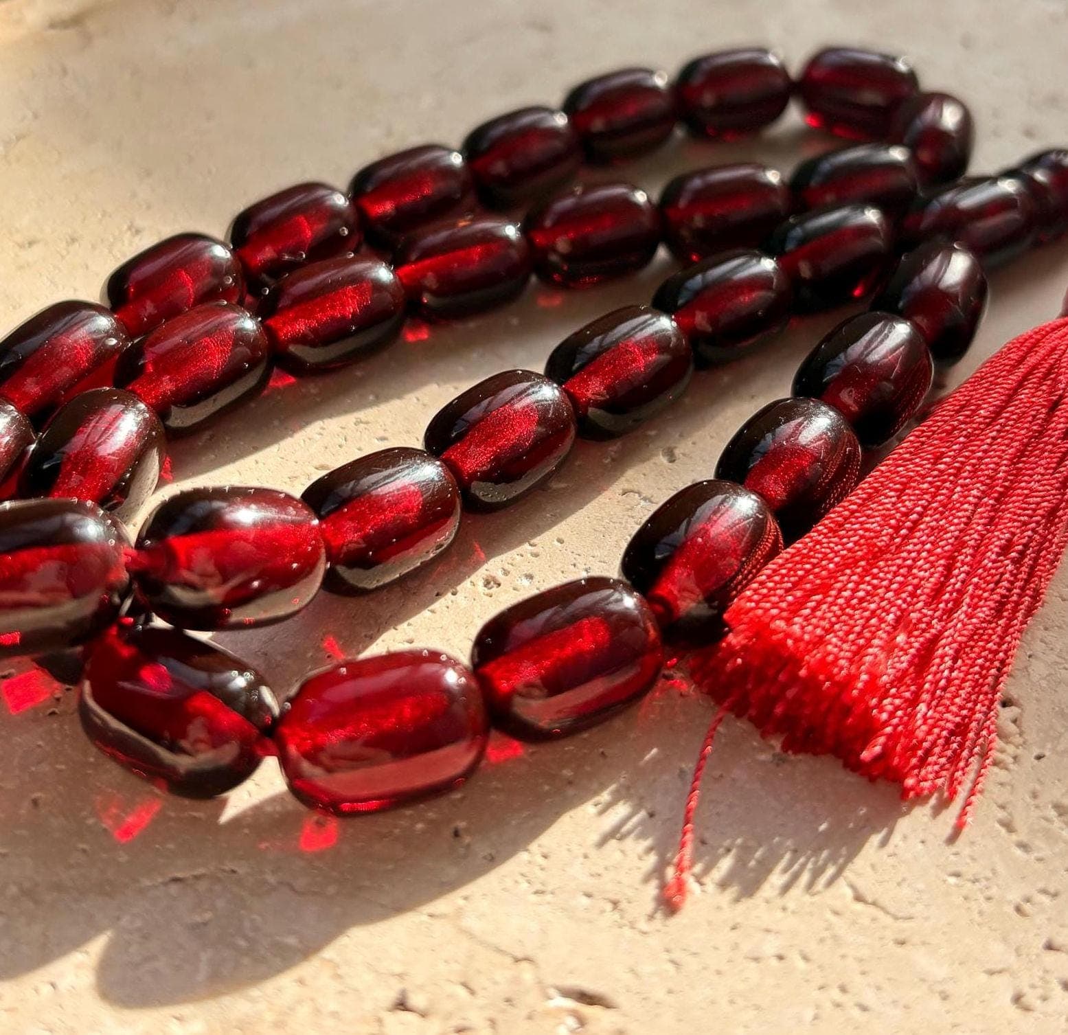 Faturan Islamic Prayer Beads | Handmade 33 Bead Tasbih | Misbaha | Muslim Gift - image 5