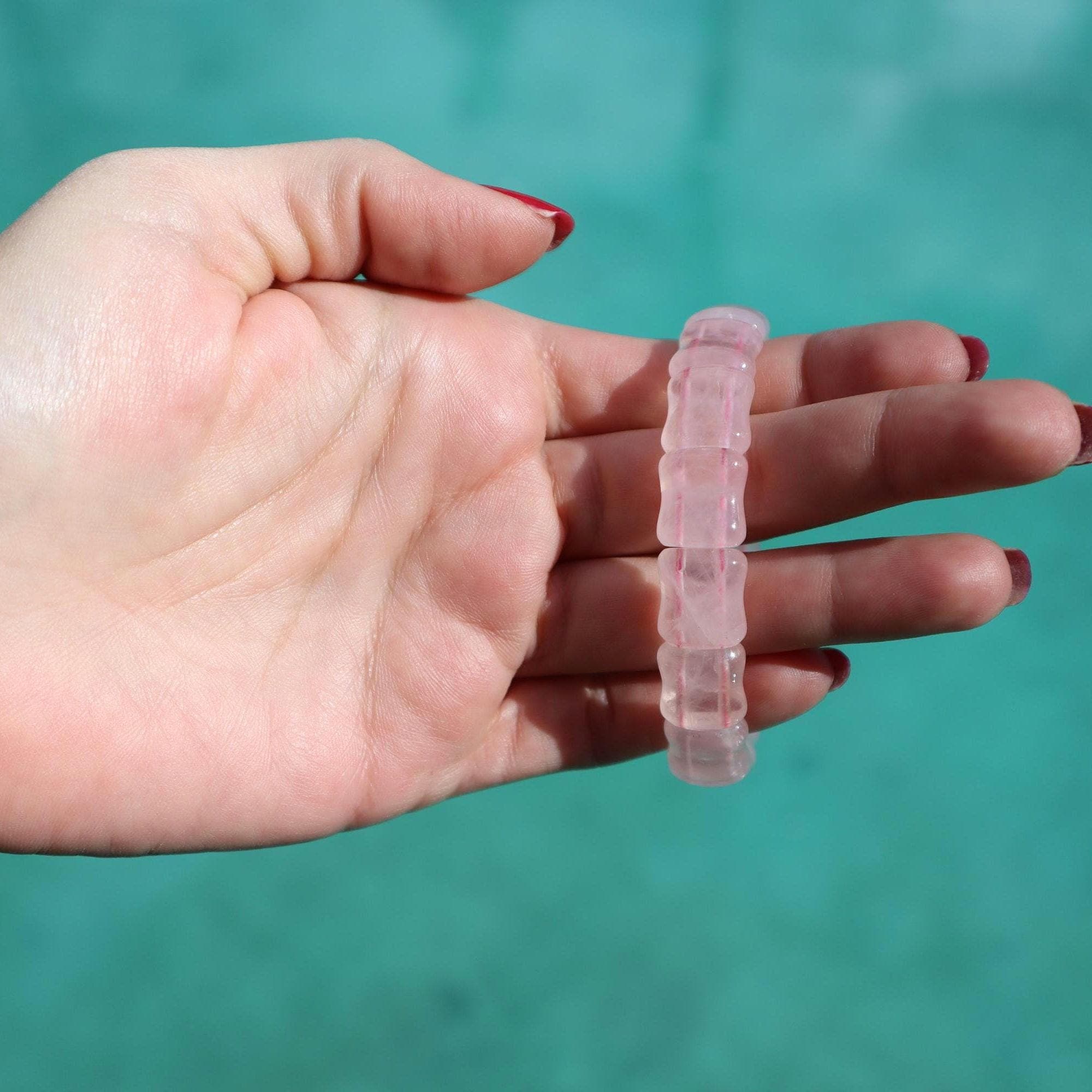Natural Rose Quartz Bracelet – Pink Crystal Beaded Bracelet for Love, Self-Love & Emotional Healing - image 4
