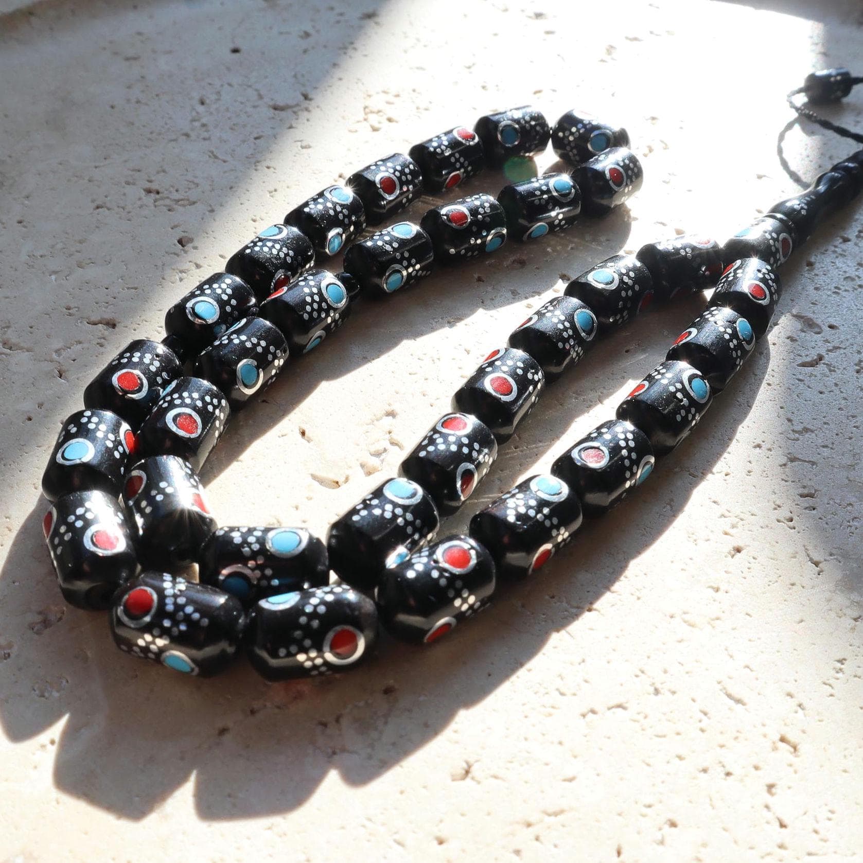 Hand-Carved Kuka Wood Tasbih | Islamic Prayer Beads, 33 Beads - image 5
