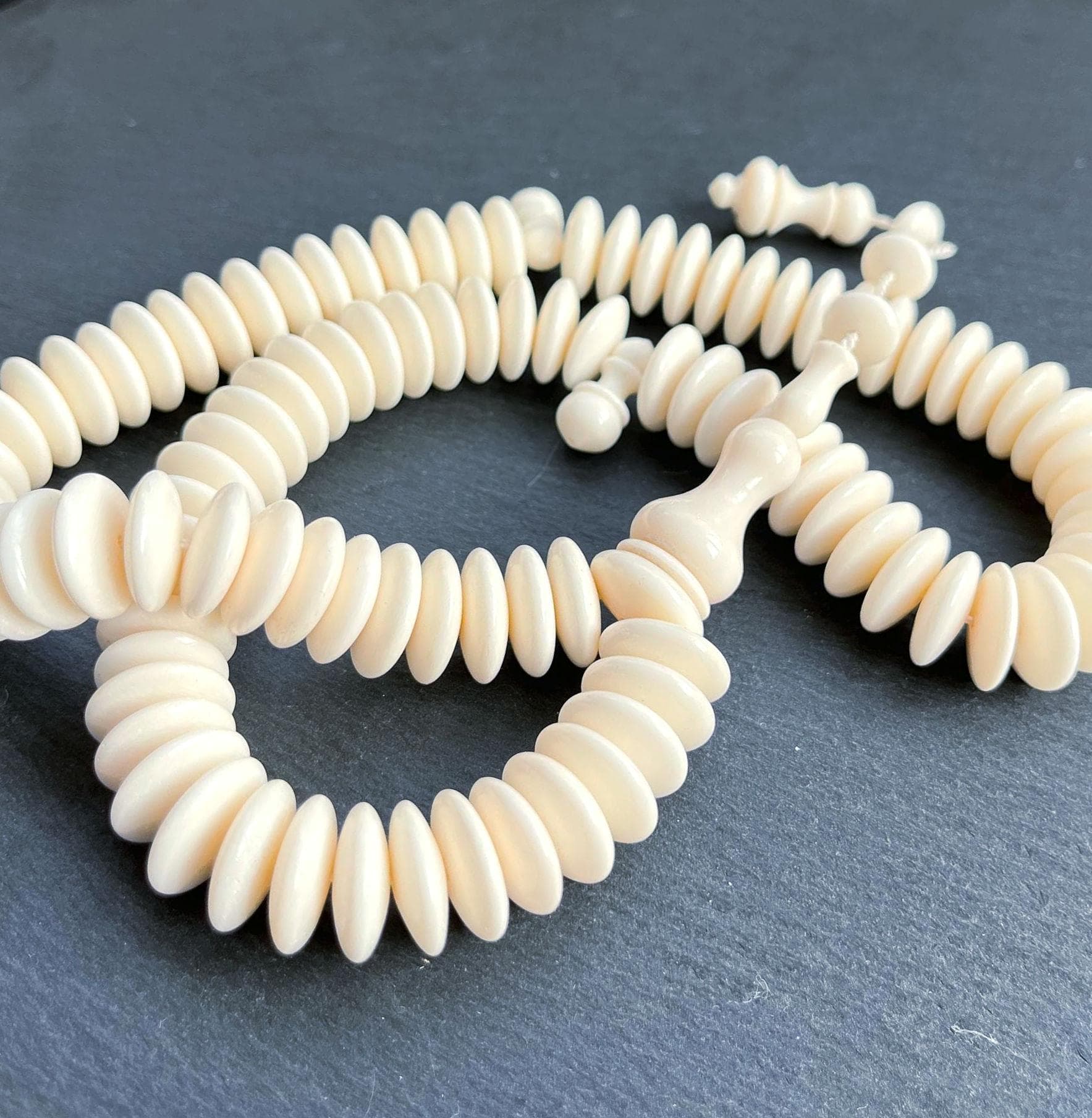 Handcrafted Camel Bone Prayer Beads: 99-Bead Islamic Tasbih - image 3