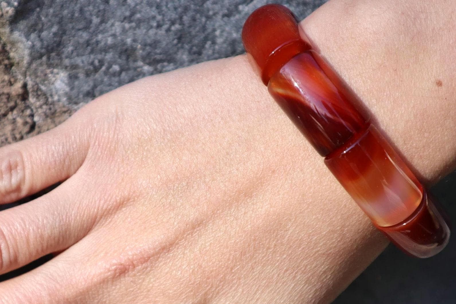 Brown Agate Bracelet | Natural Stone, Energy, Handmade Jewelry - image 3