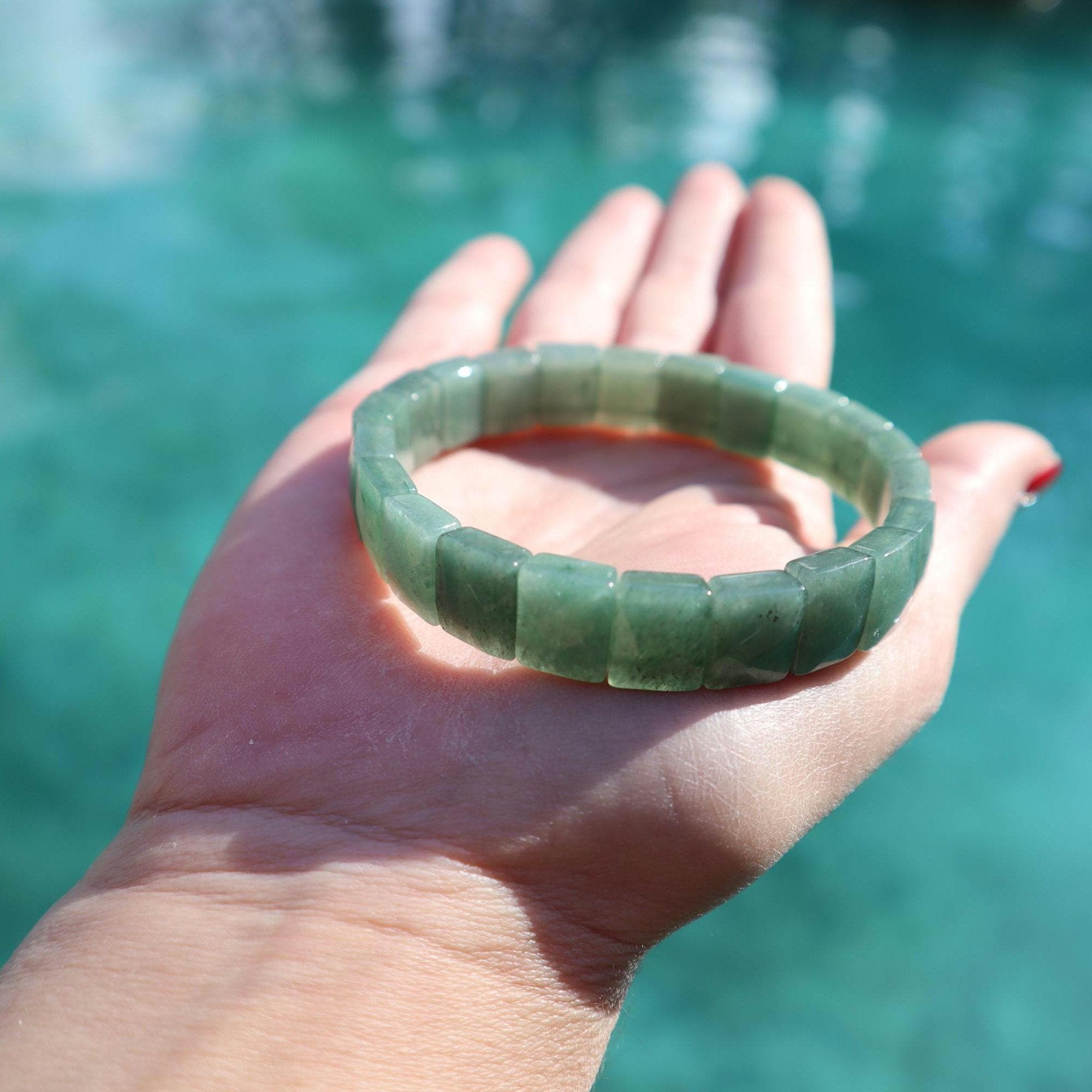 Natural Green Aventurine Bracelet Elegant Gemstone Beaded Jewelry - image 4