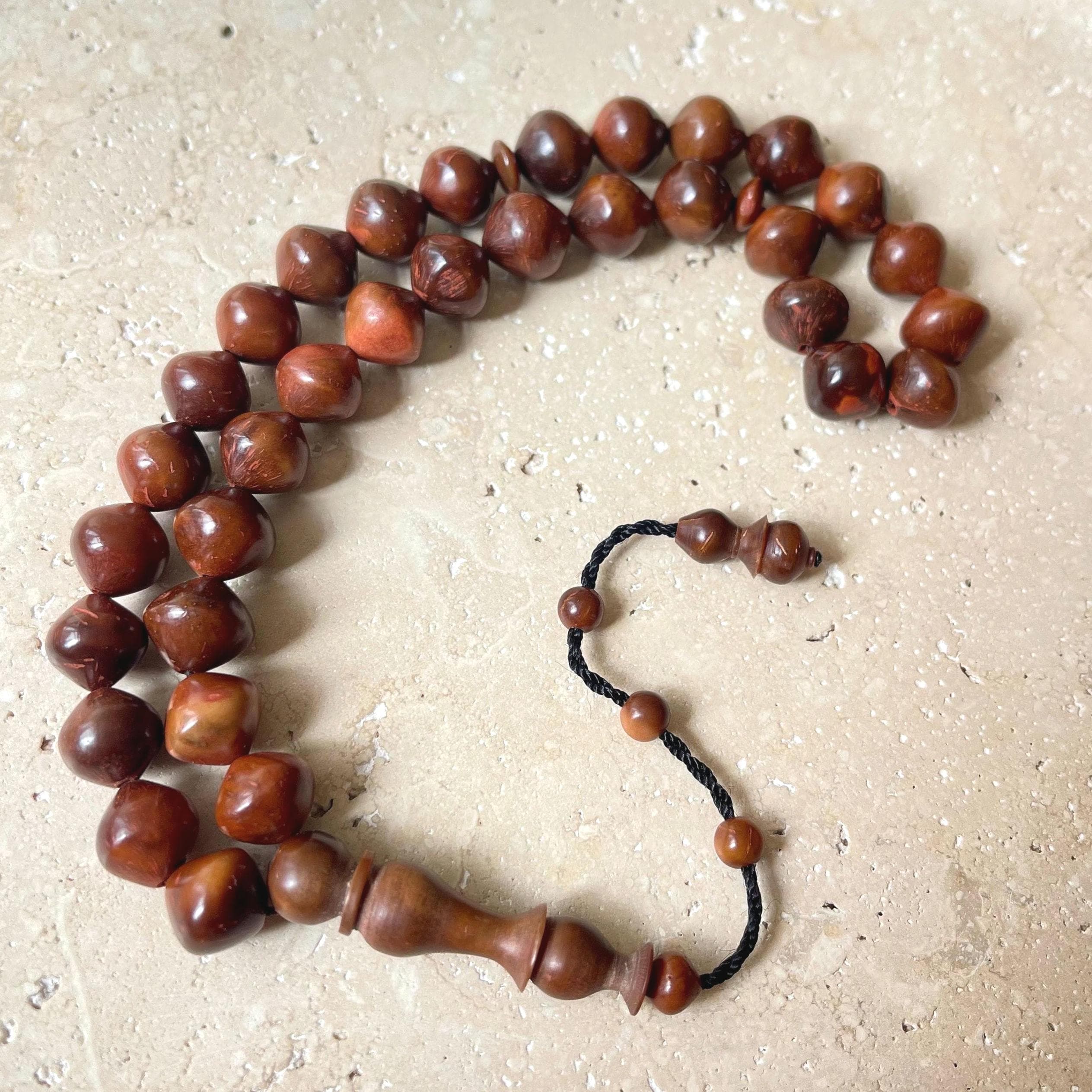 Handcrafted Kuka Wood Tasbih | Islamic Prayer Beads | 33 Bead - image 3