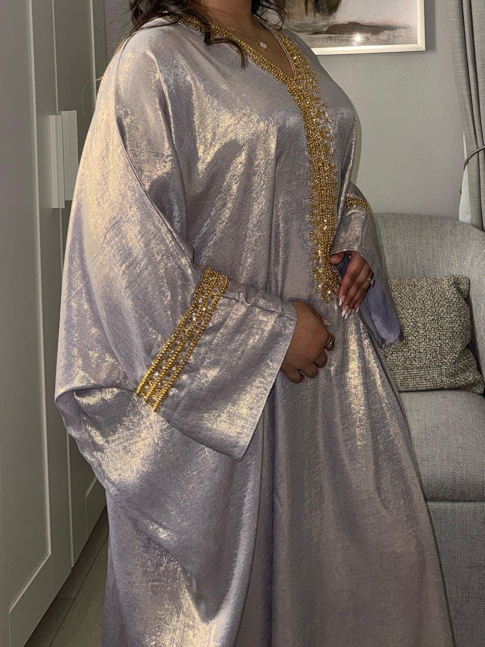Tasnim Butterfly Abaya - Lilac