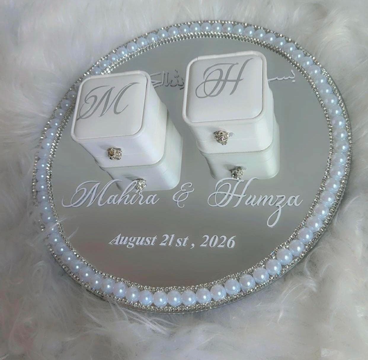 Personalized Wedding Name Decal | Custom Bride & Groom Names (Vinyl Sticker)