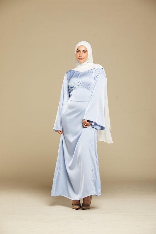 The Serene Satin Dress - Ocean Frost - image 3