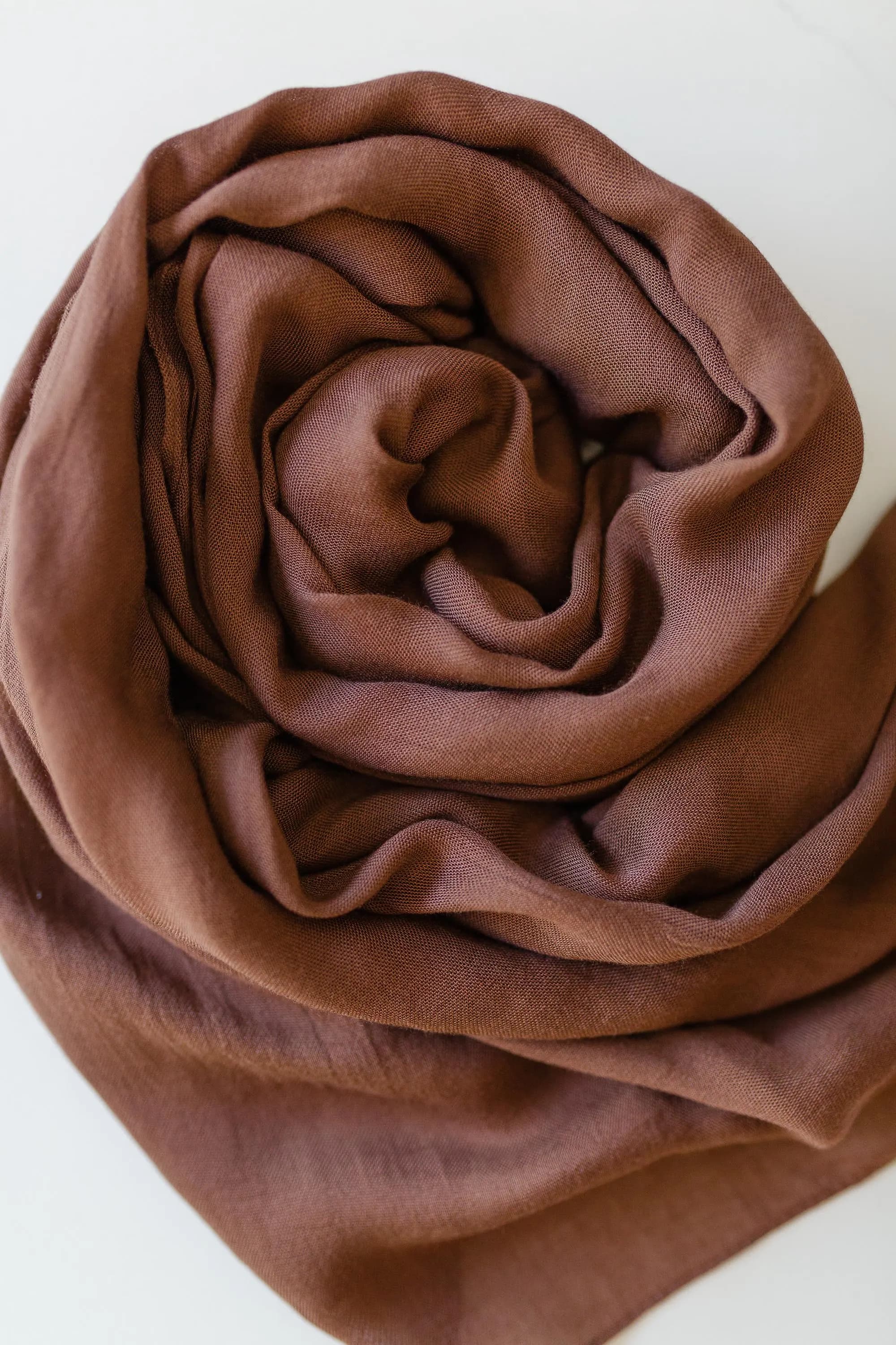 Air Essentials Modal Wrap | Cocoa Hijab Scarf | Lightweight Everyday Head Wrap