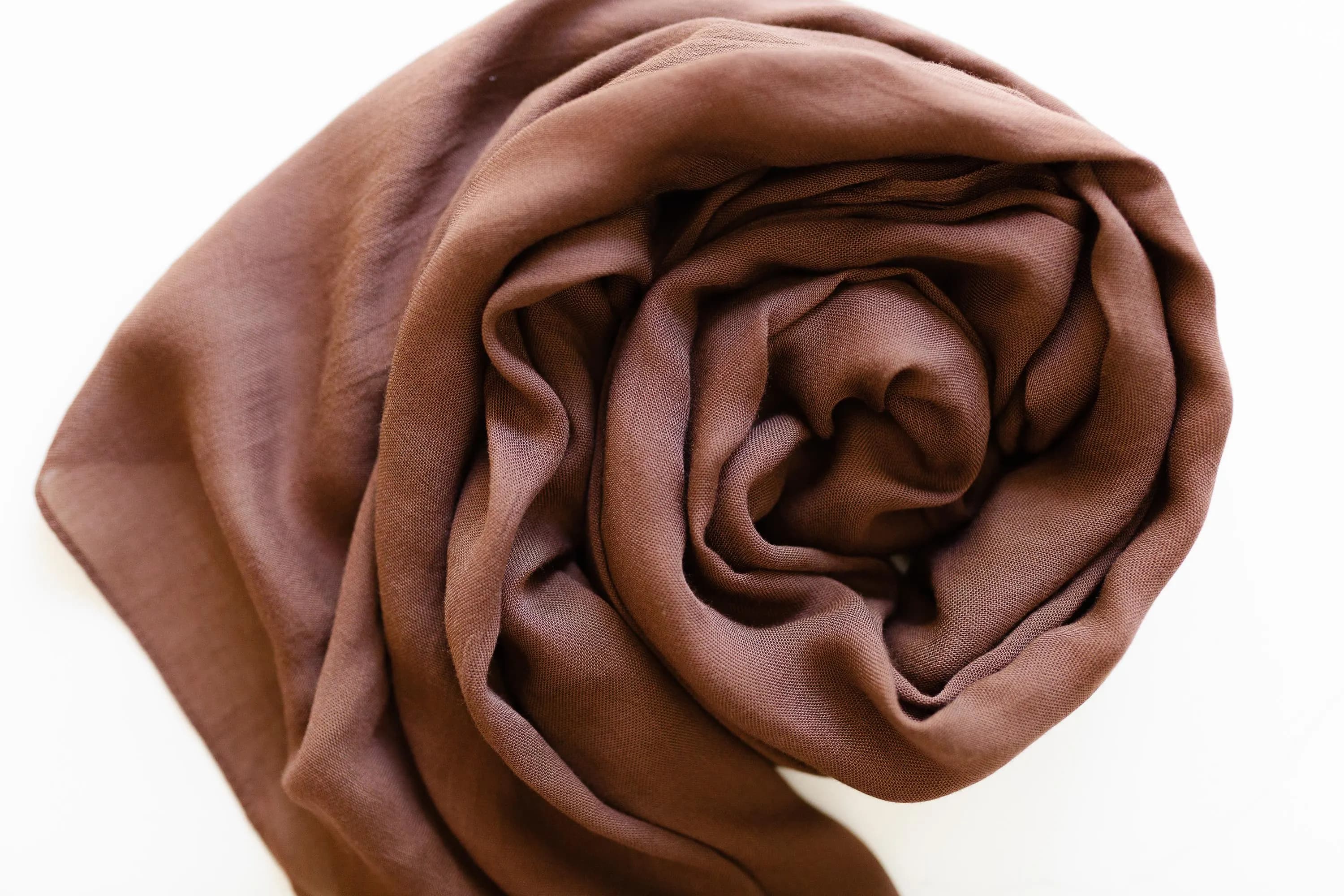 Air Essentials Modal Wrap | Cocoa Hijab Scarf | Lightweight Everyday Head Wrap - image 2